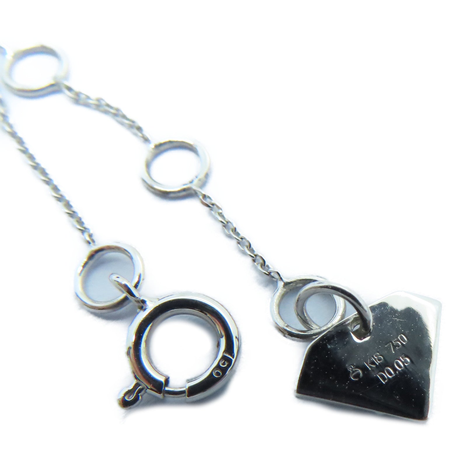 JEWELRY 【激减优惠】18K白金0.05ct Diamond Bracelet钻石手链