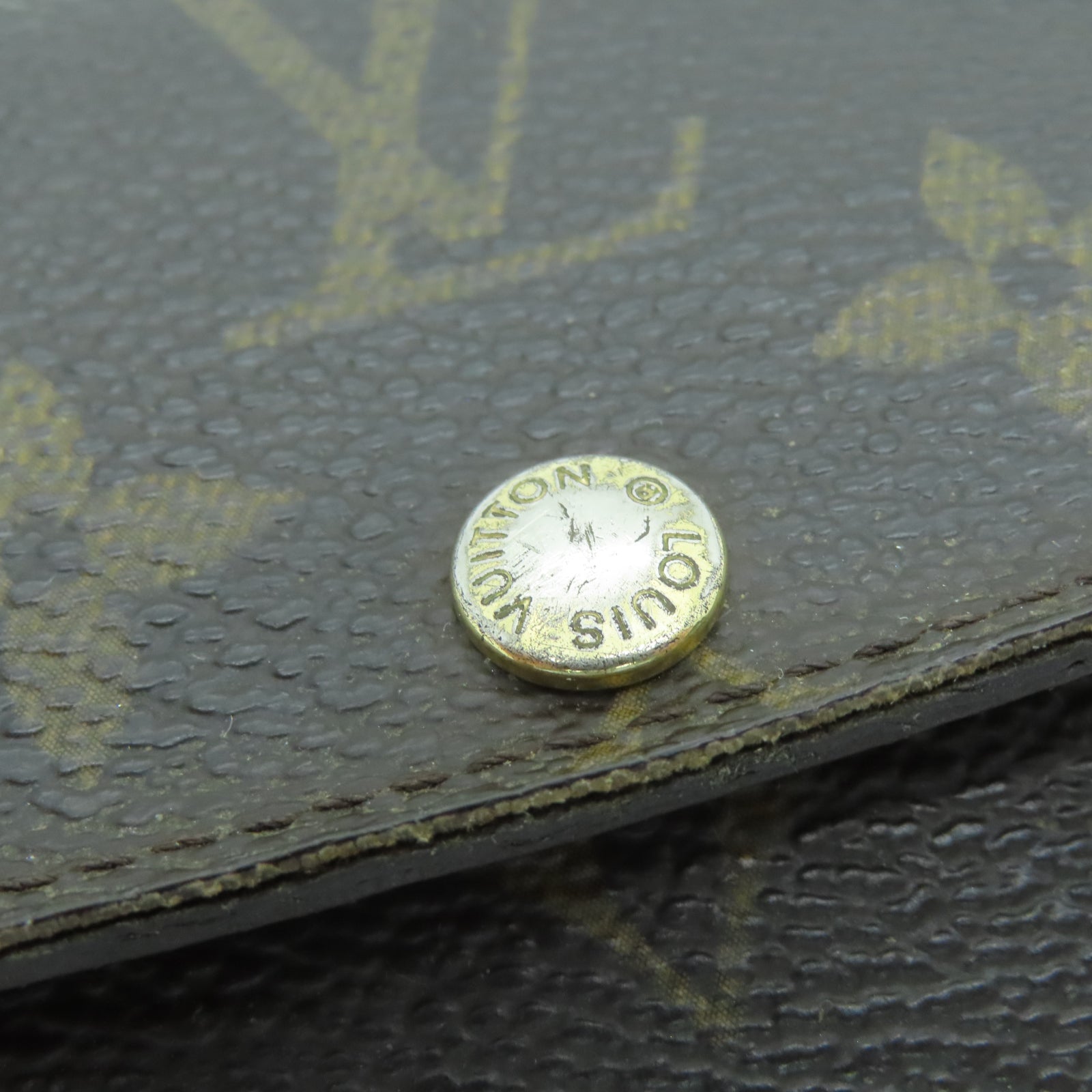 LOUIS VUITTON Monogram 6 Key Holder金扣锁匙包棕色