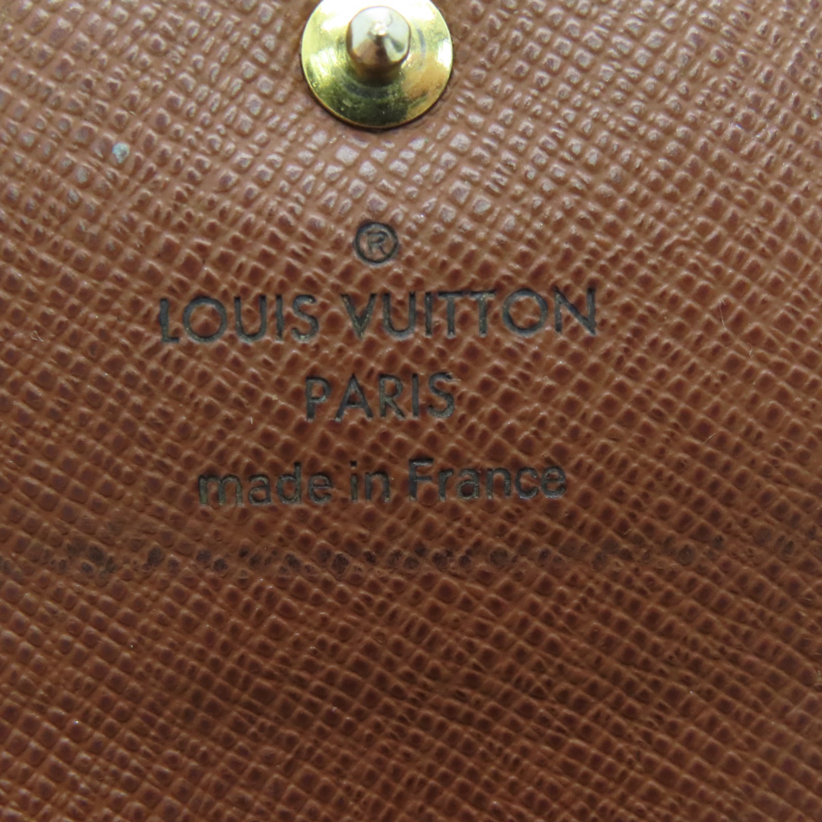 LOUIS VUITTON Monogram 6 Key Holder金扣锁匙包棕色