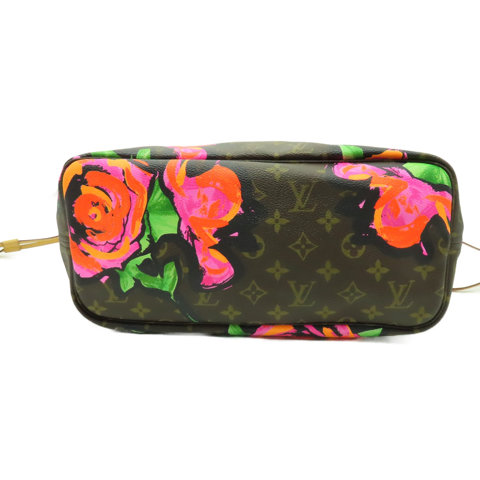 LOUIS VUITTON 【激減優惠】Monogram Neverfull MM Rose金扣手挽袋啡色/紅色/黃色