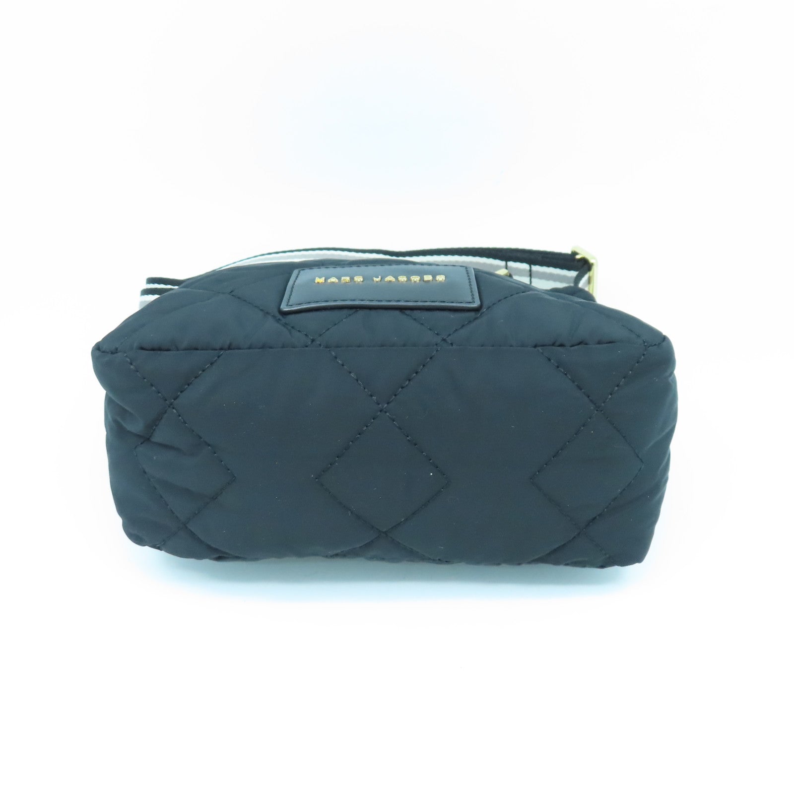 MARC JACOBS Nylon Shoulder Bag Gold Buckle Shoulder Bag Black