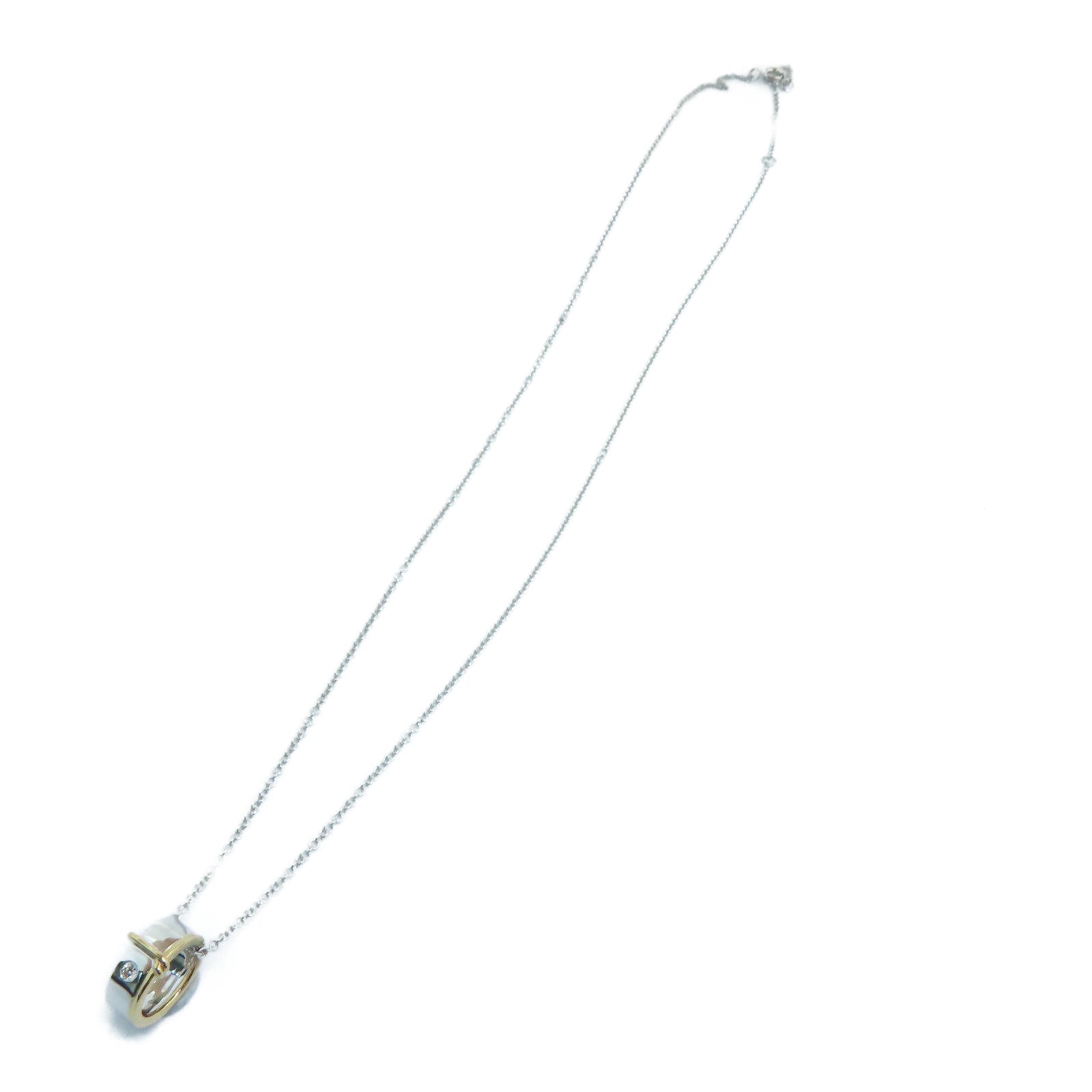 JEWELRY 18K白金Diamond Necklace 0.01ct钻石项链