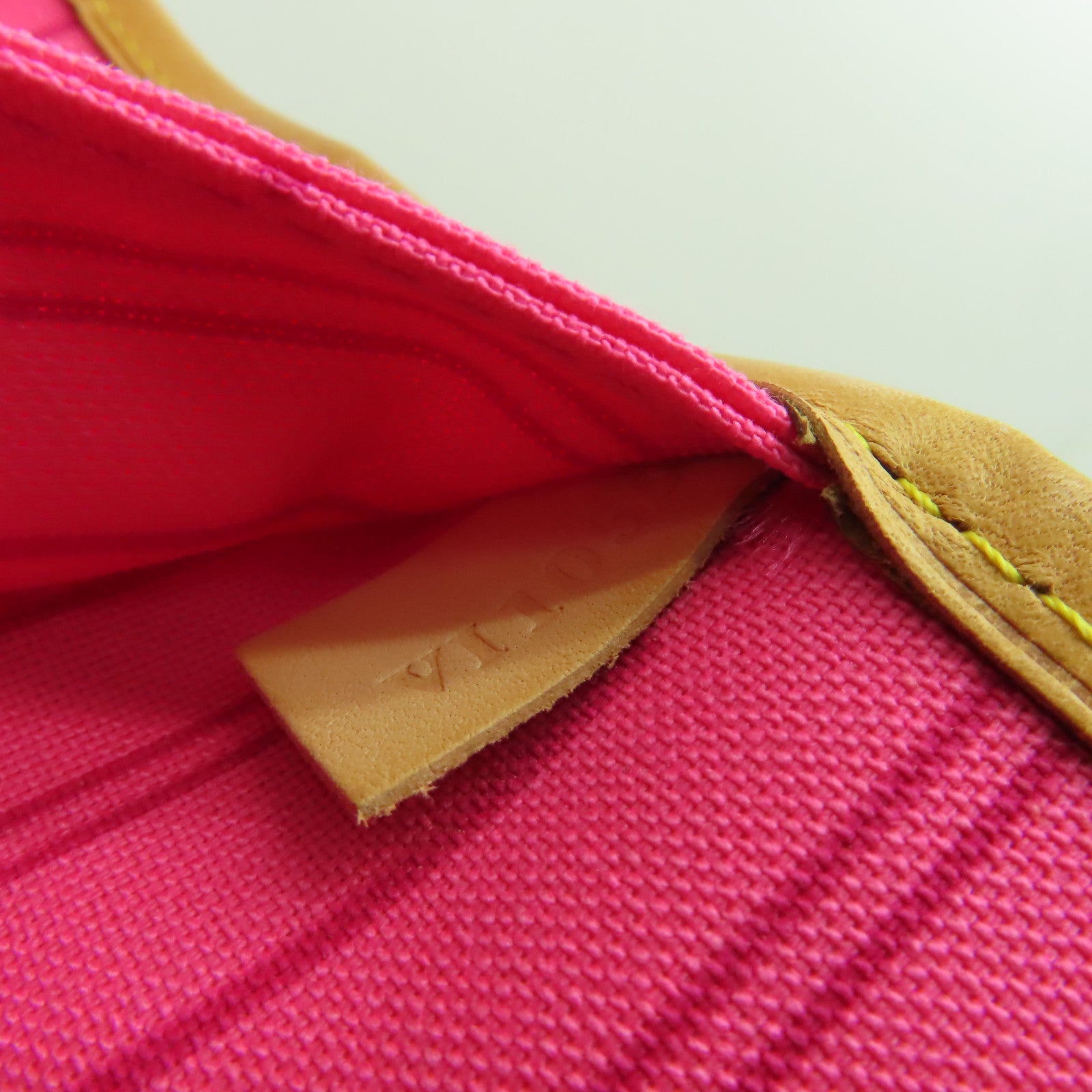 LOUIS VUITTON 【激減優惠】Monogram Neverfull MM Rose金扣手挽袋啡色/紅色/黃色