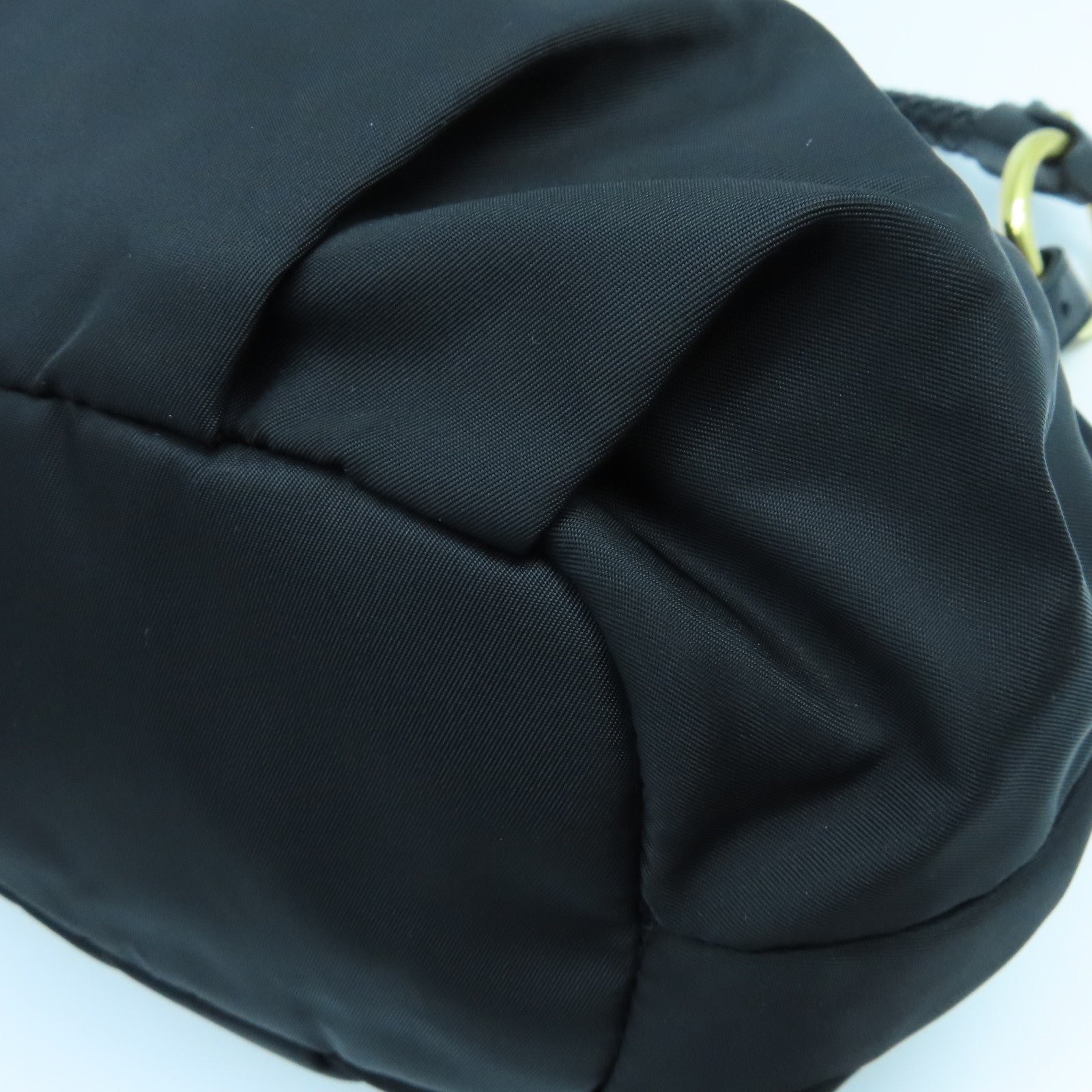 PRADA 尼龍Handbag金扣手挽袋黑色