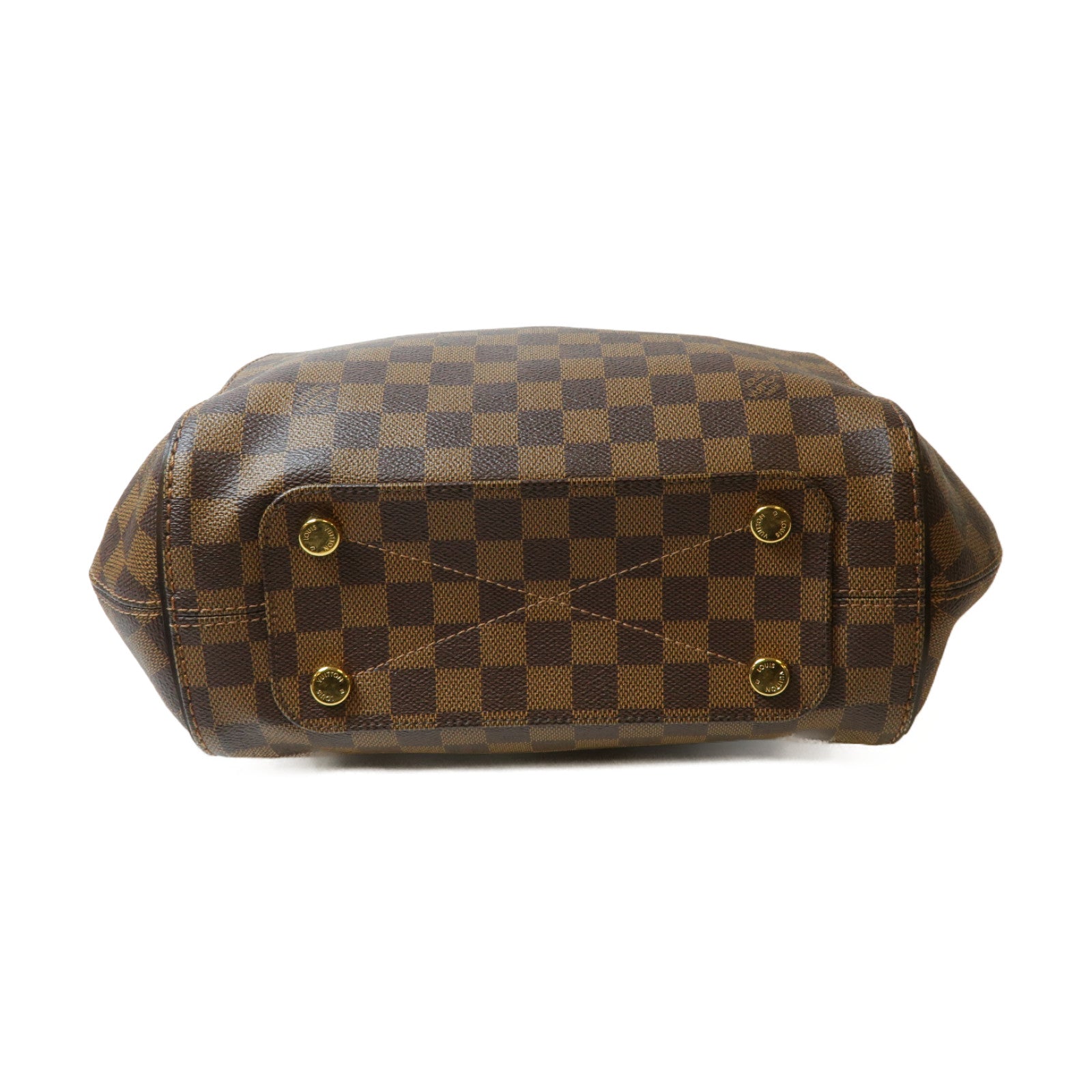 LOUIS VUITTON Damier Marylebone金扣手挽袋啡色