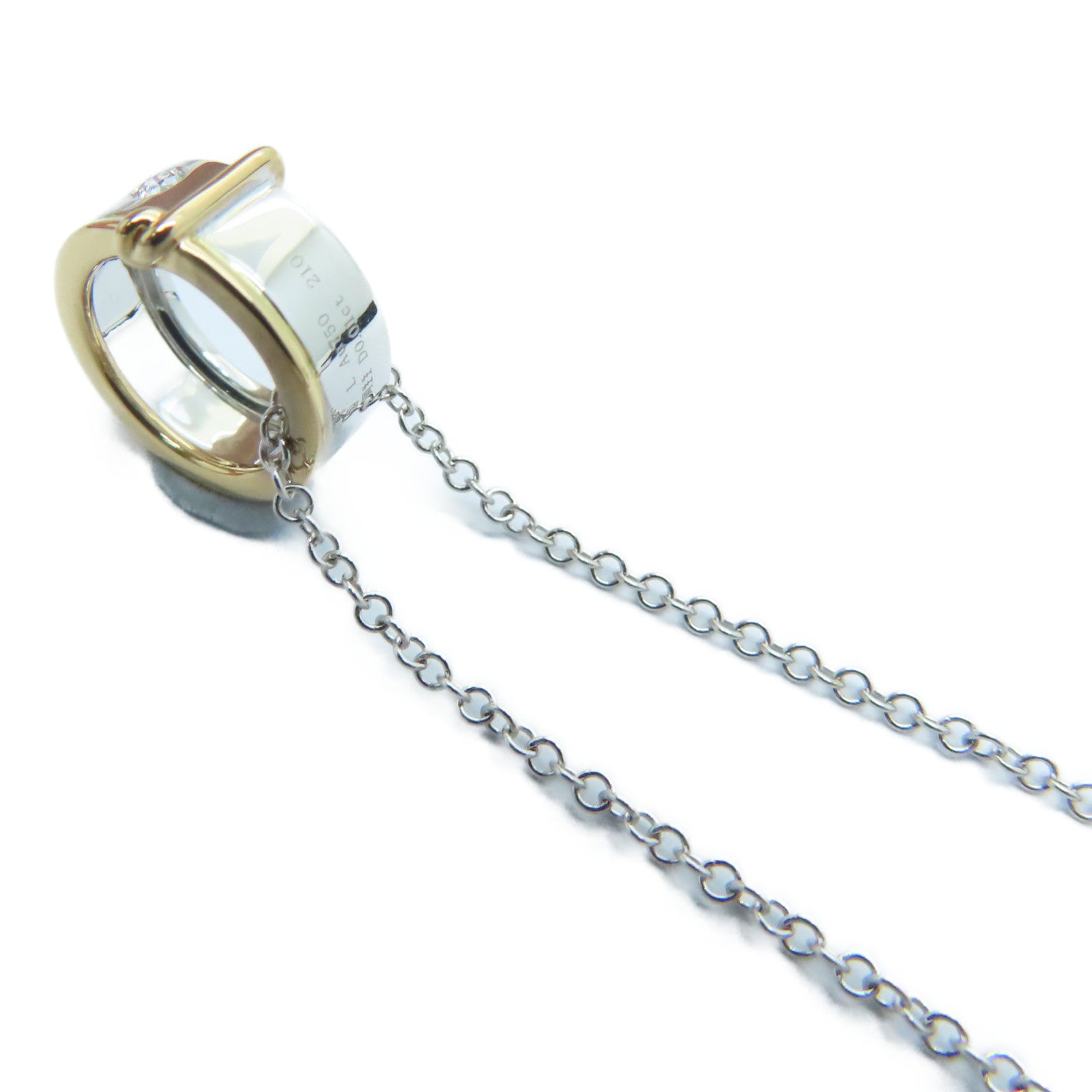 JEWELRY 18K白金Diamond Necklace 0.01ct钻石项链