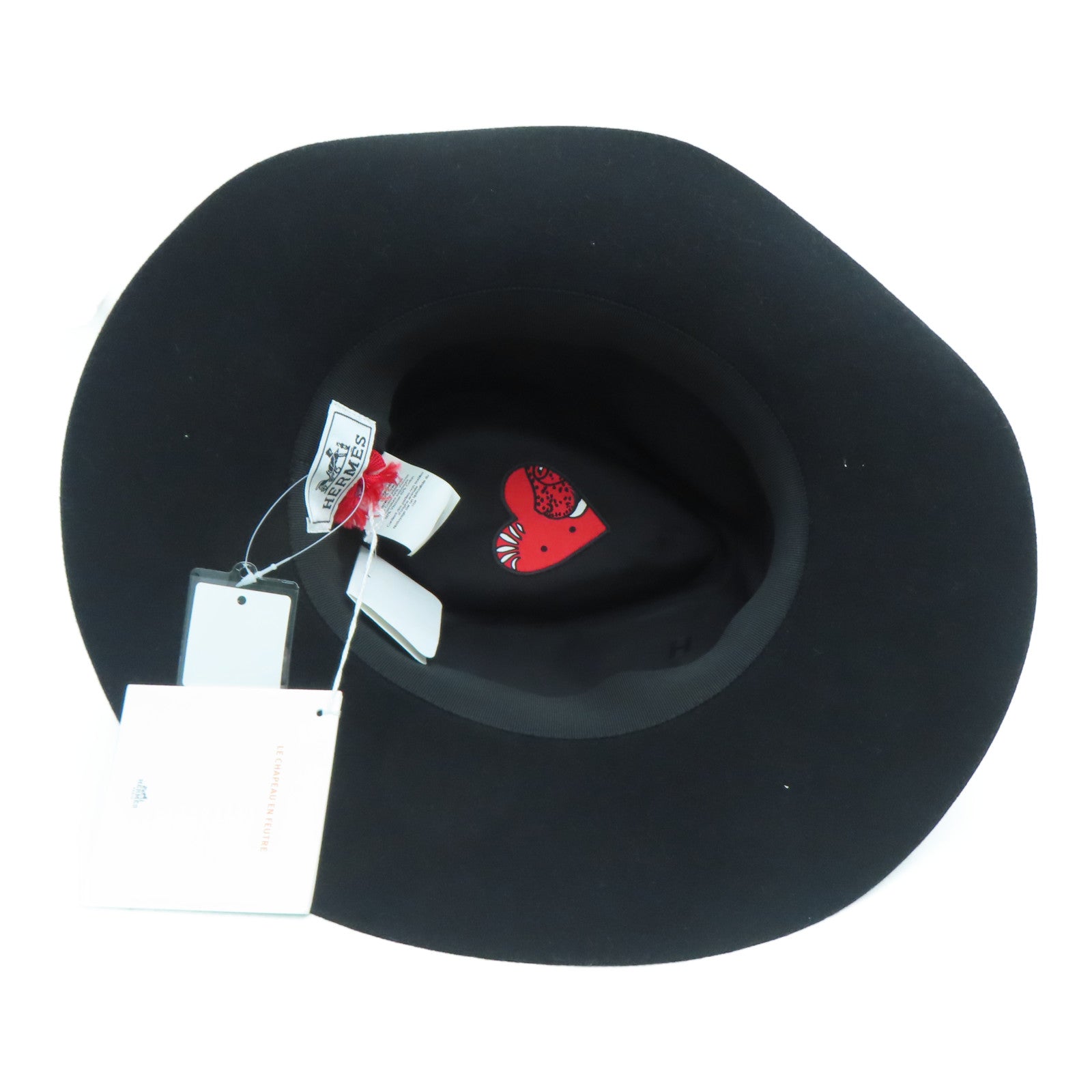 HERMES Rabbit Felt Faubourg Love Hat Hat Black – Brand Off