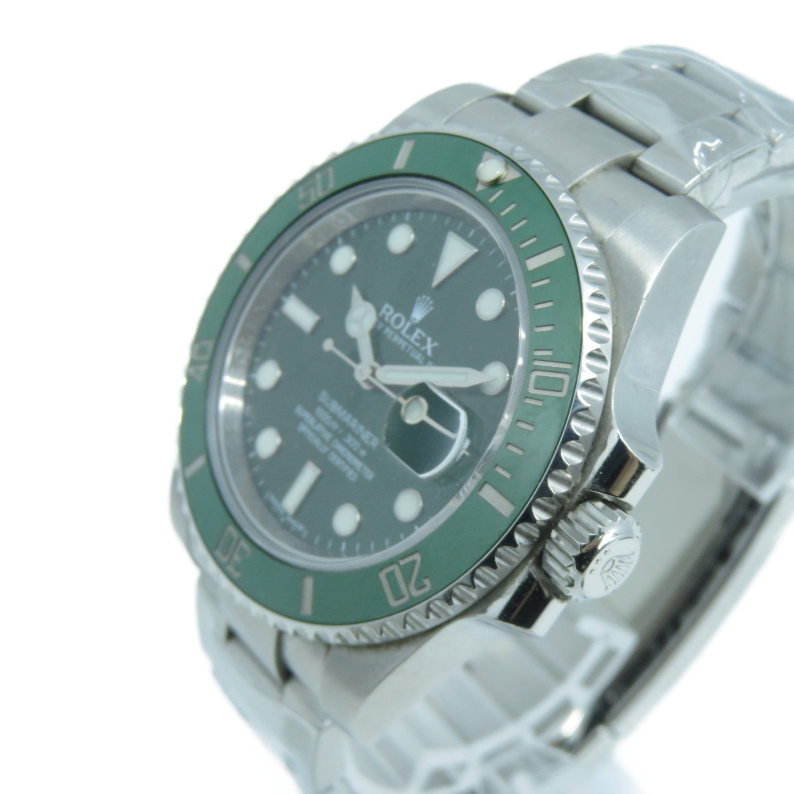 ROLEX Submariner不銹鋼自動機芯手錶綠色