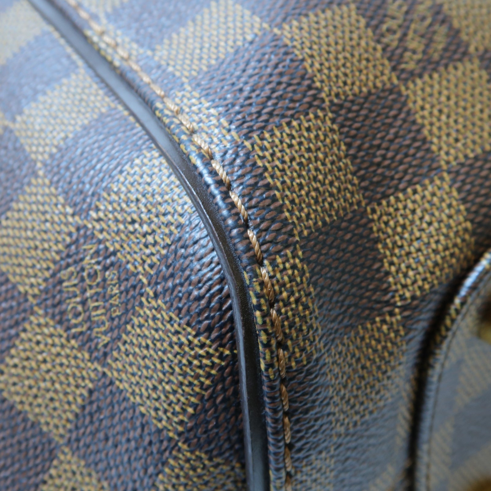 LOUIS VUITTON Damier Marylebone金扣手挽袋啡色