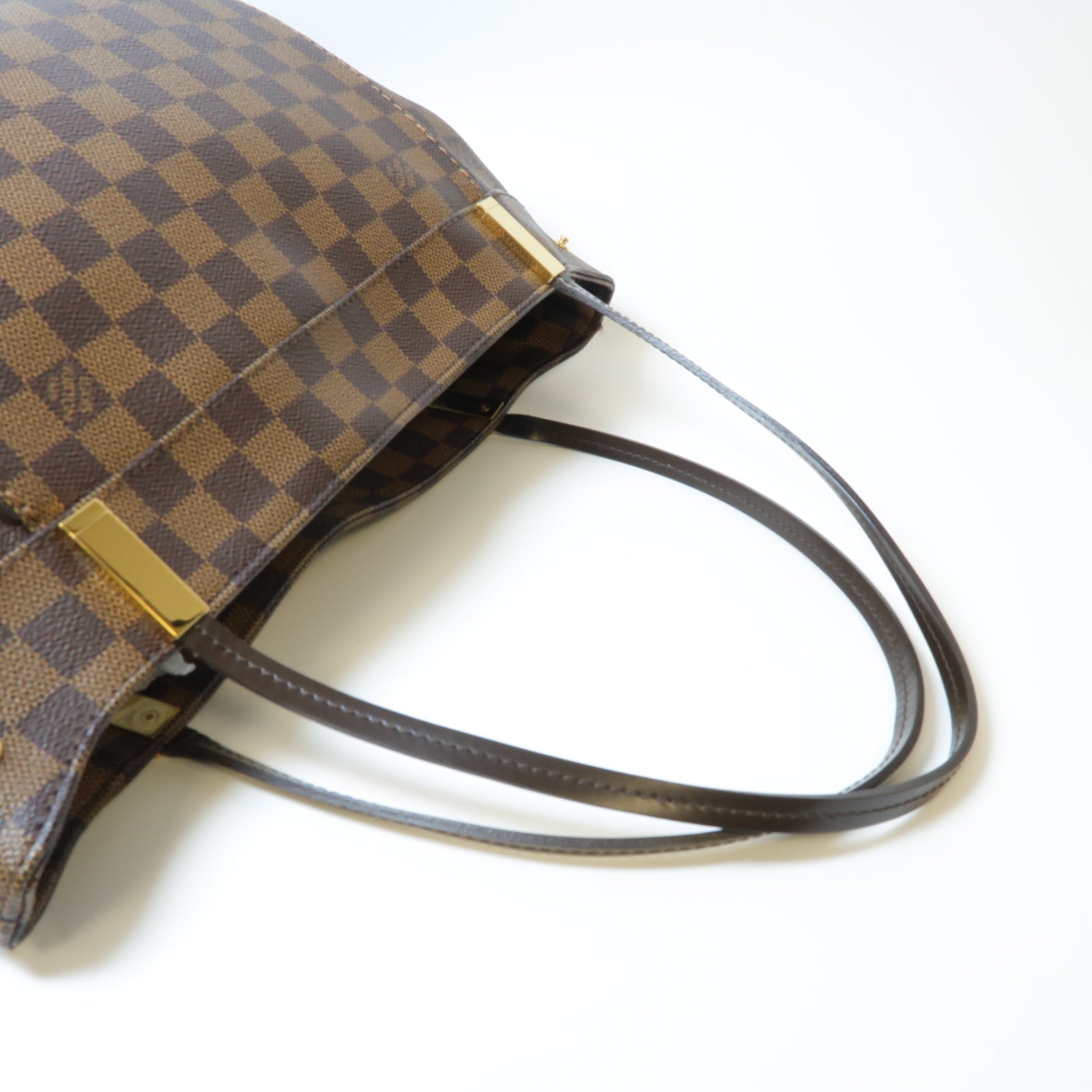 LOUIS VUITTON Damier Marylebone金扣手挽袋啡色