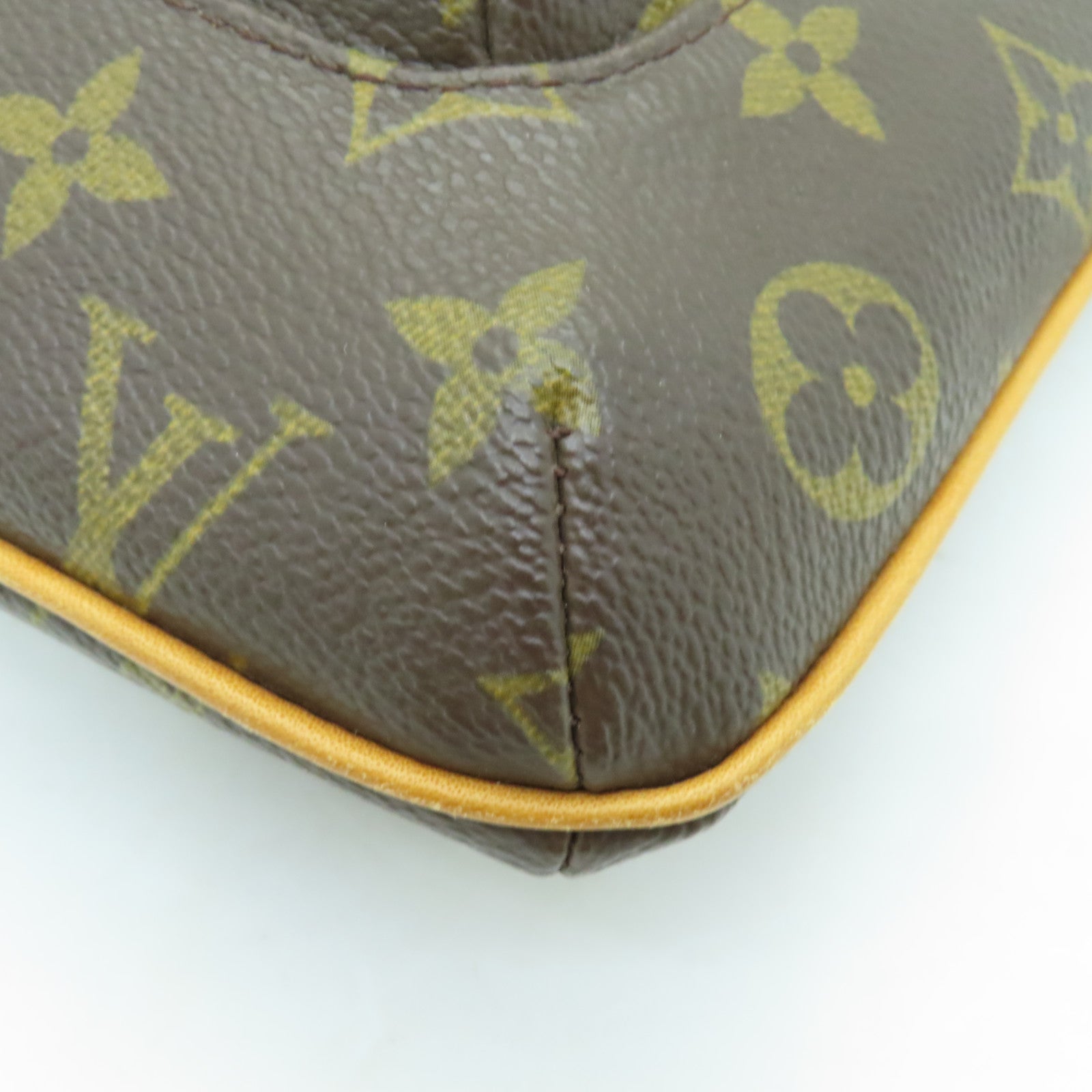 LOUIS VUITTON 【激減優惠】Monogram Partition Clutch Bag金扣手拿包啡色