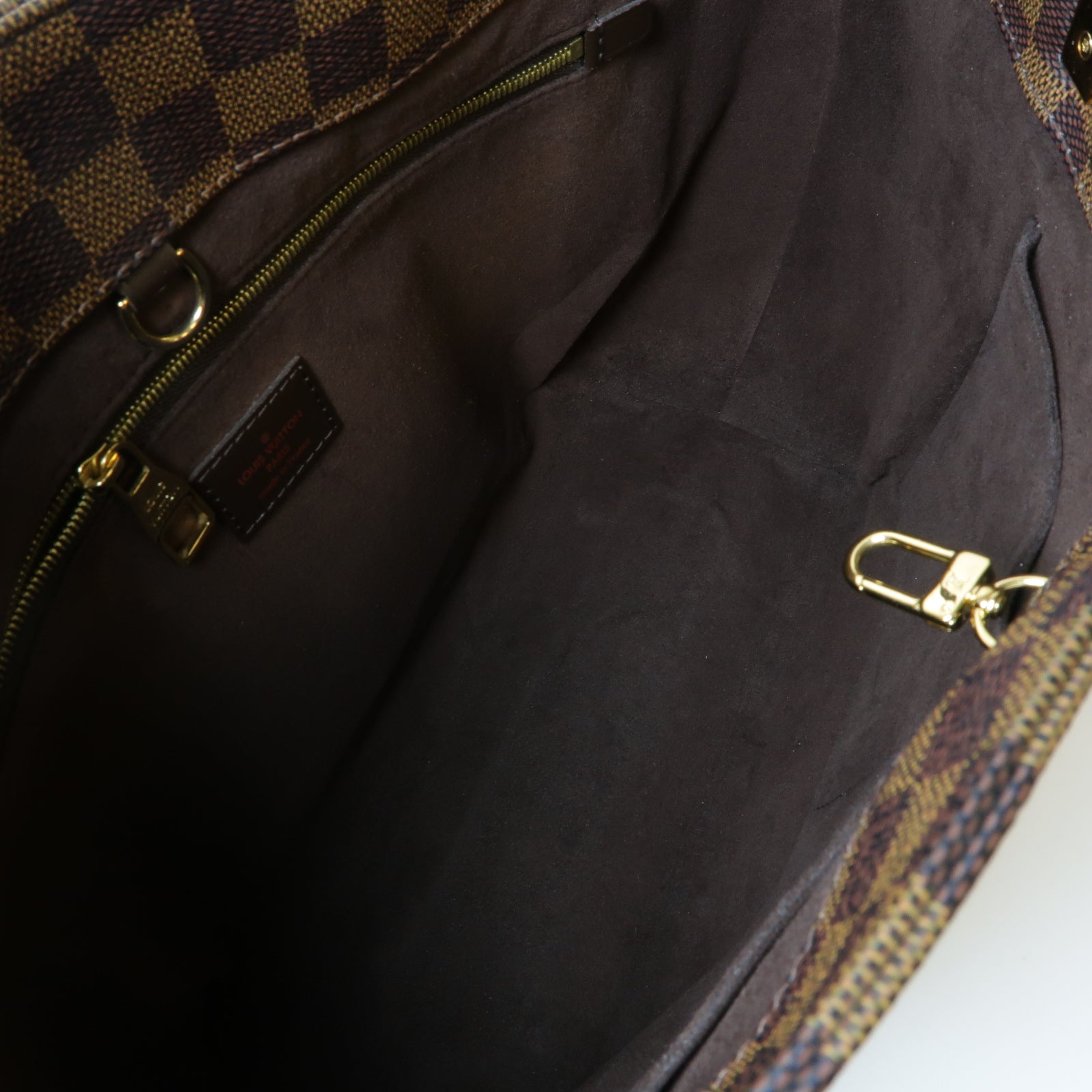 LOUIS VUITTON Damier Marylebone金扣手挽袋啡色