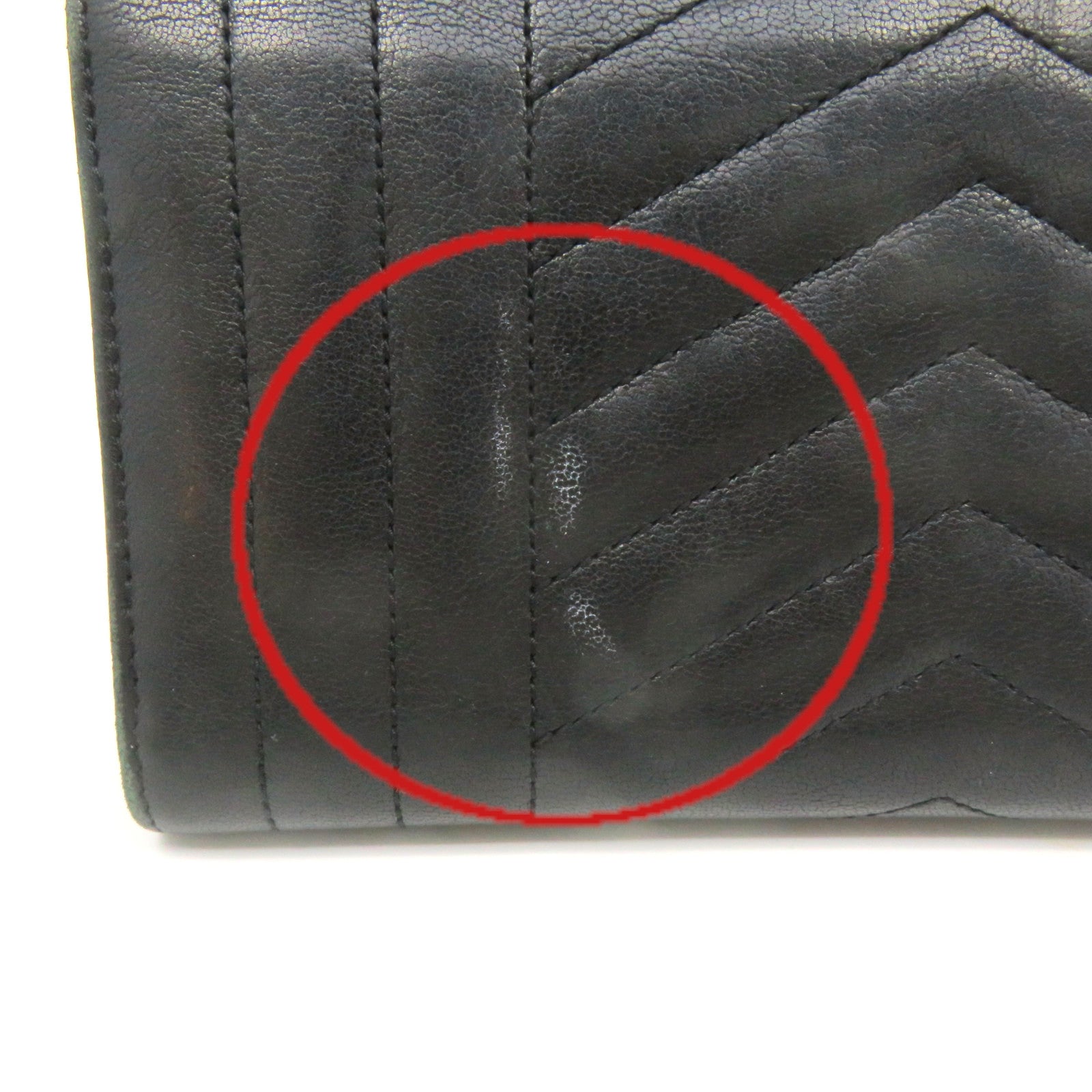 SAINT LAURENT 牛皮皮革Long Wallet長錢包黑色