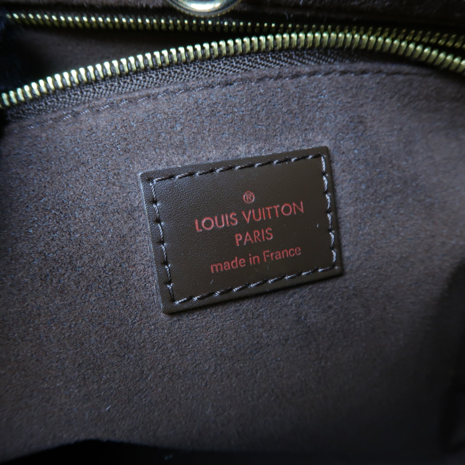 LOUIS VUITTON Damier Marylebone金扣手挽袋啡色