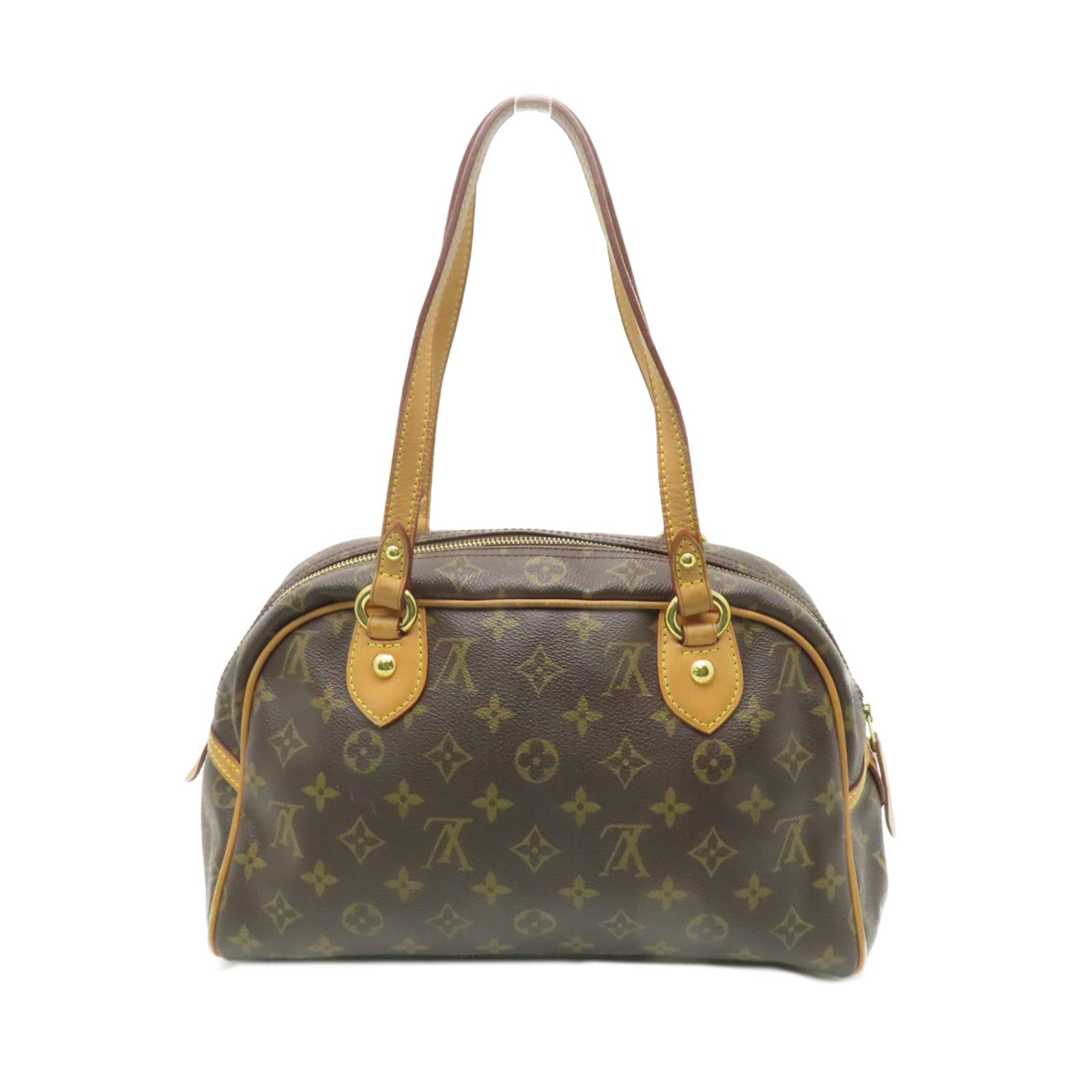 LOUIS VUITTON Monogram Montorgueil PM金扣肩背袋棕色