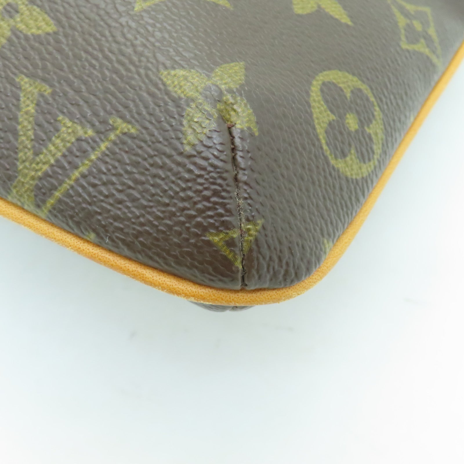 LOUIS VUITTON 【激減優惠】Monogram Partition Clutch Bag金扣手拿包啡色