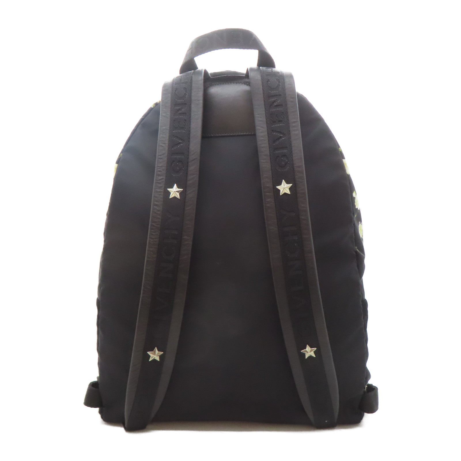 GIVENCHY 尼龍Backpack銀扣背包黑色