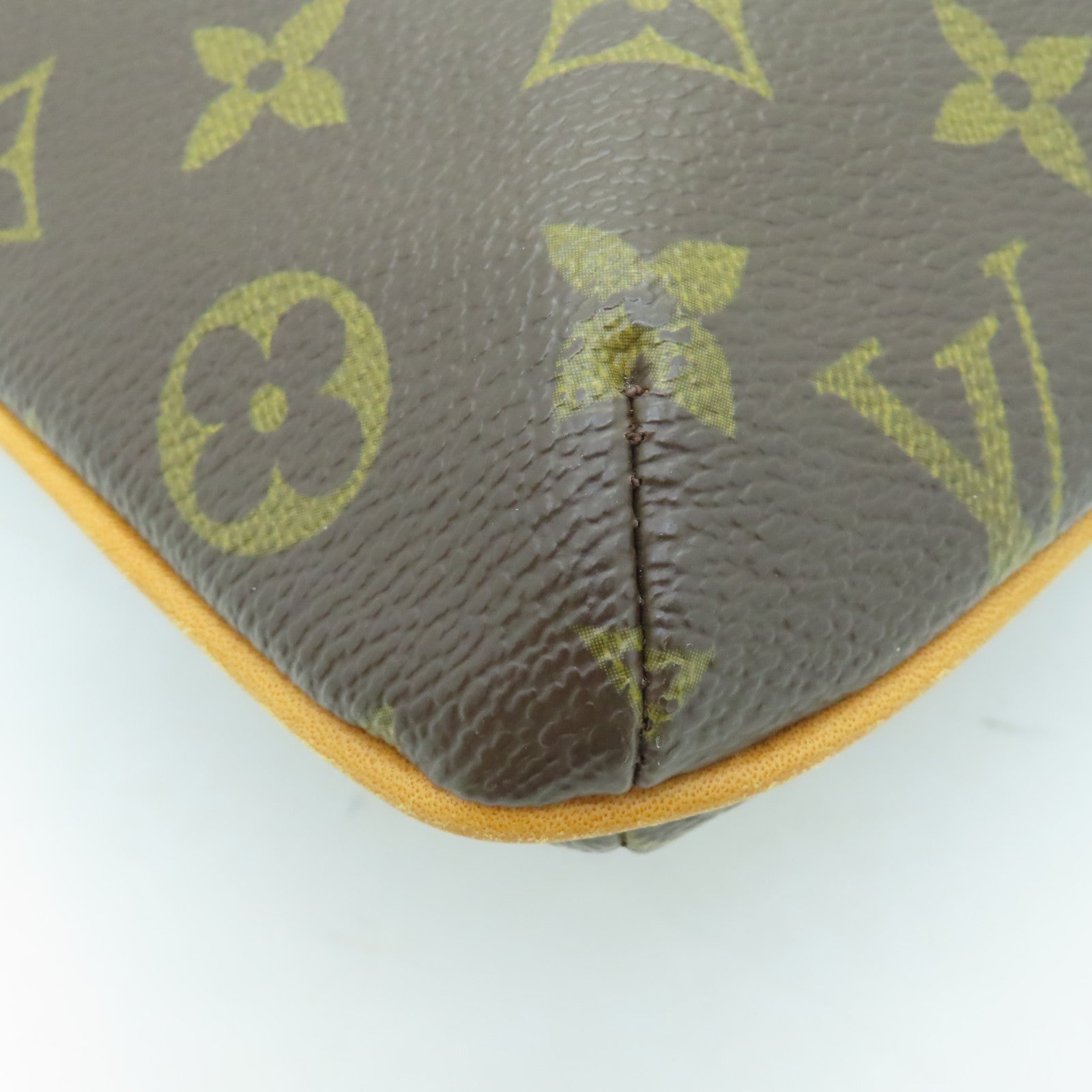 LOUIS VUITTON 【激減優惠】Monogram Partition Clutch Bag金扣手拿包啡色