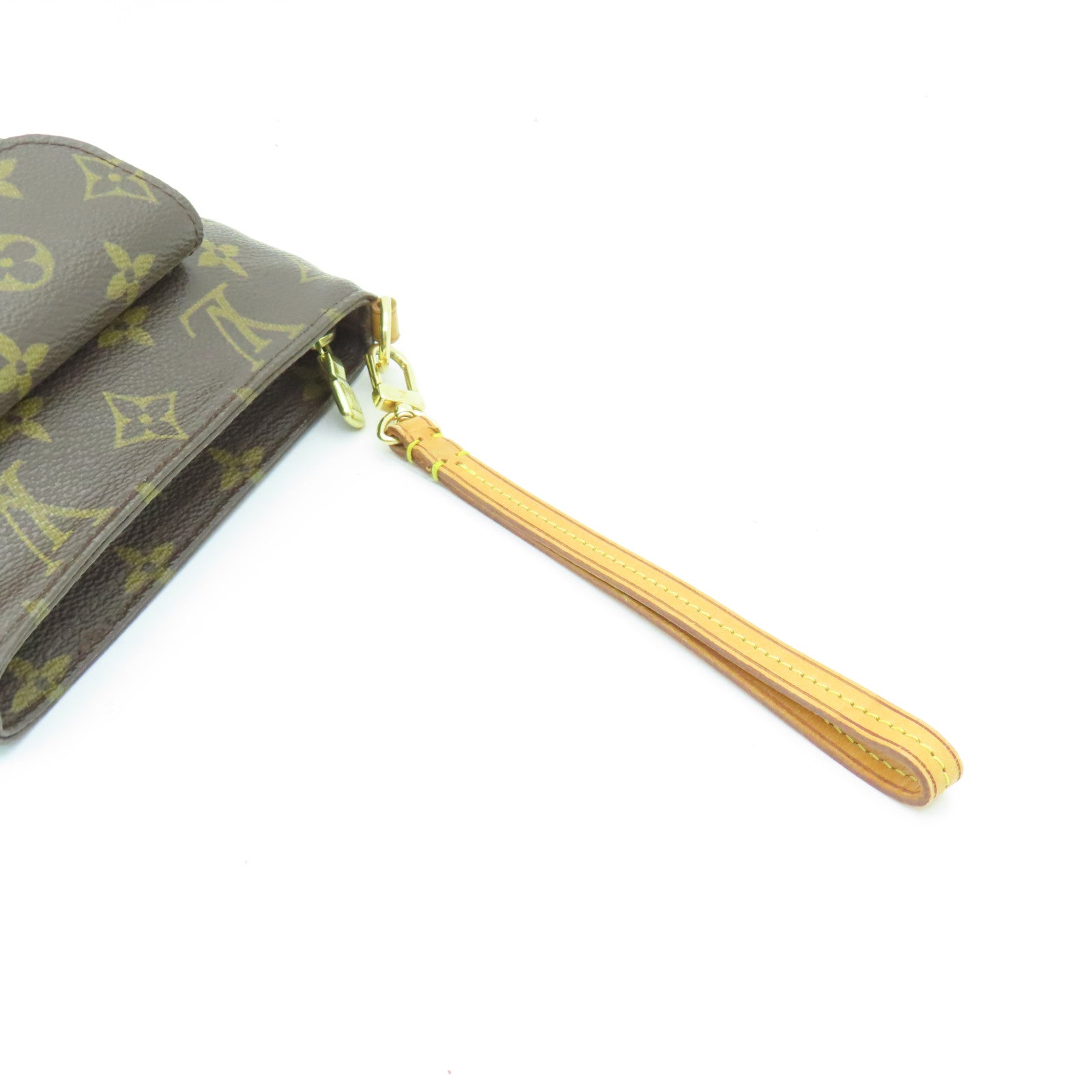 LOUIS VUITTON 【激減優惠】Monogram Partition Clutch Bag金扣手拿包啡色