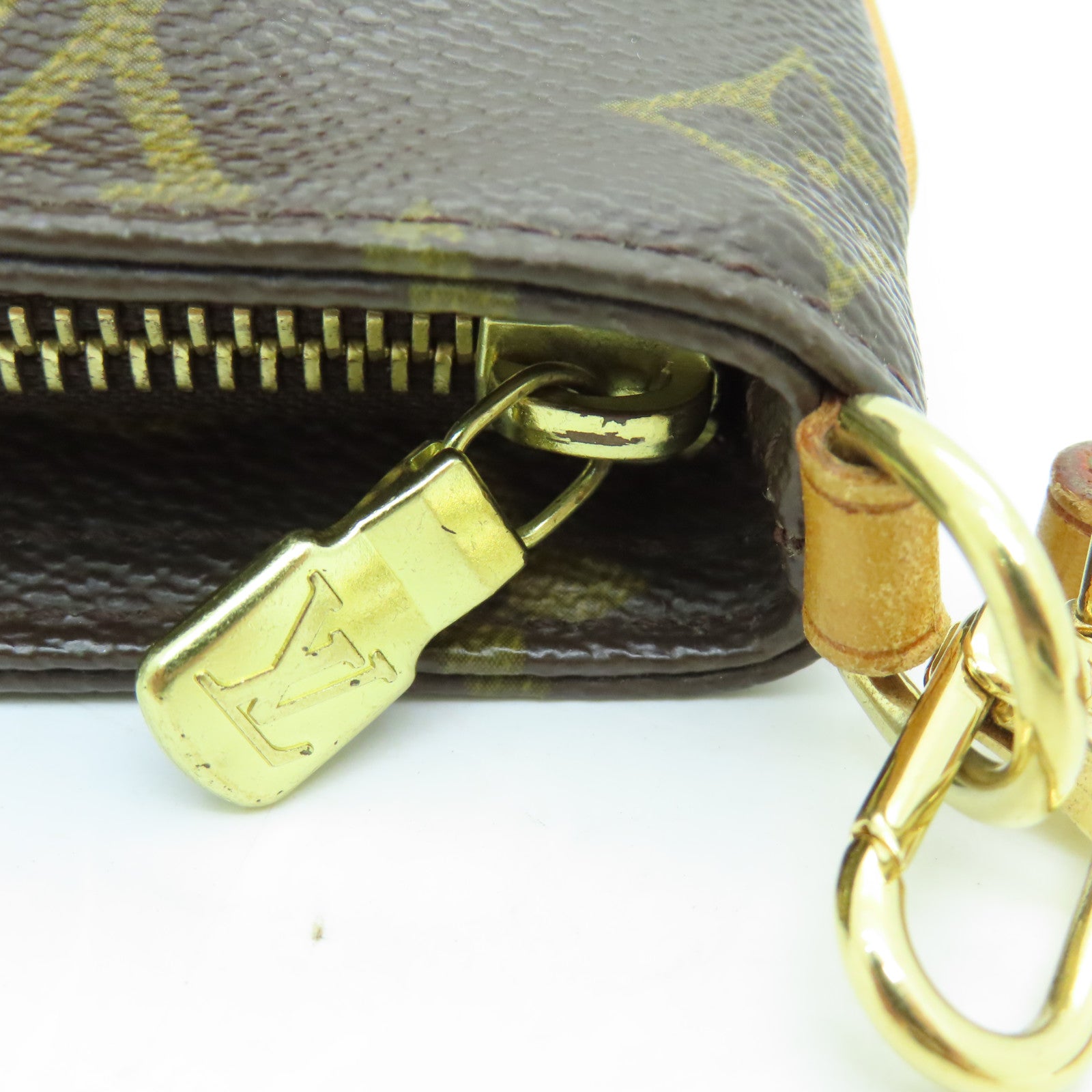 LOUIS VUITTON 【激減優惠】Monogram Partition Clutch Bag金扣手拿包啡色