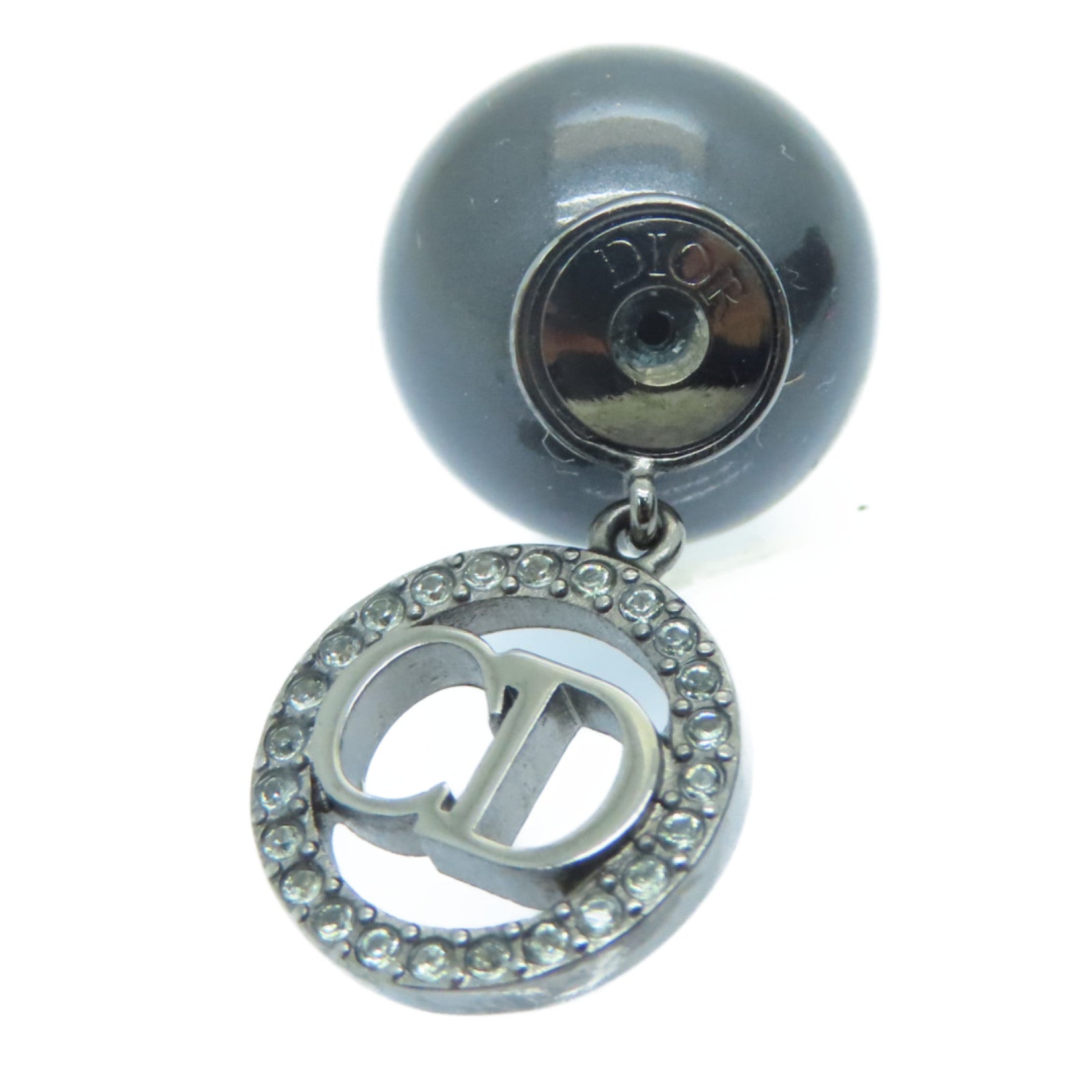 Dior 金屬Earrings耳環黑色/灰色