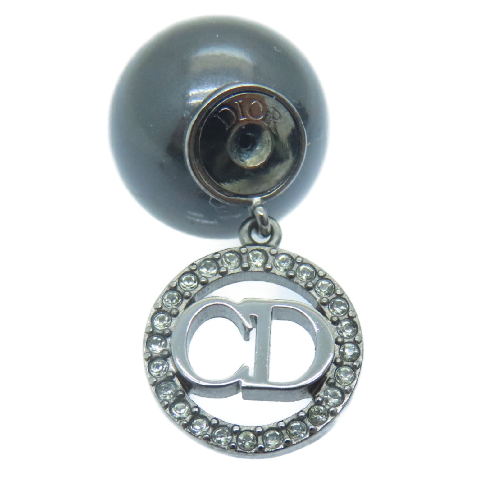 Dior 金屬Earrings耳環黑色/灰色