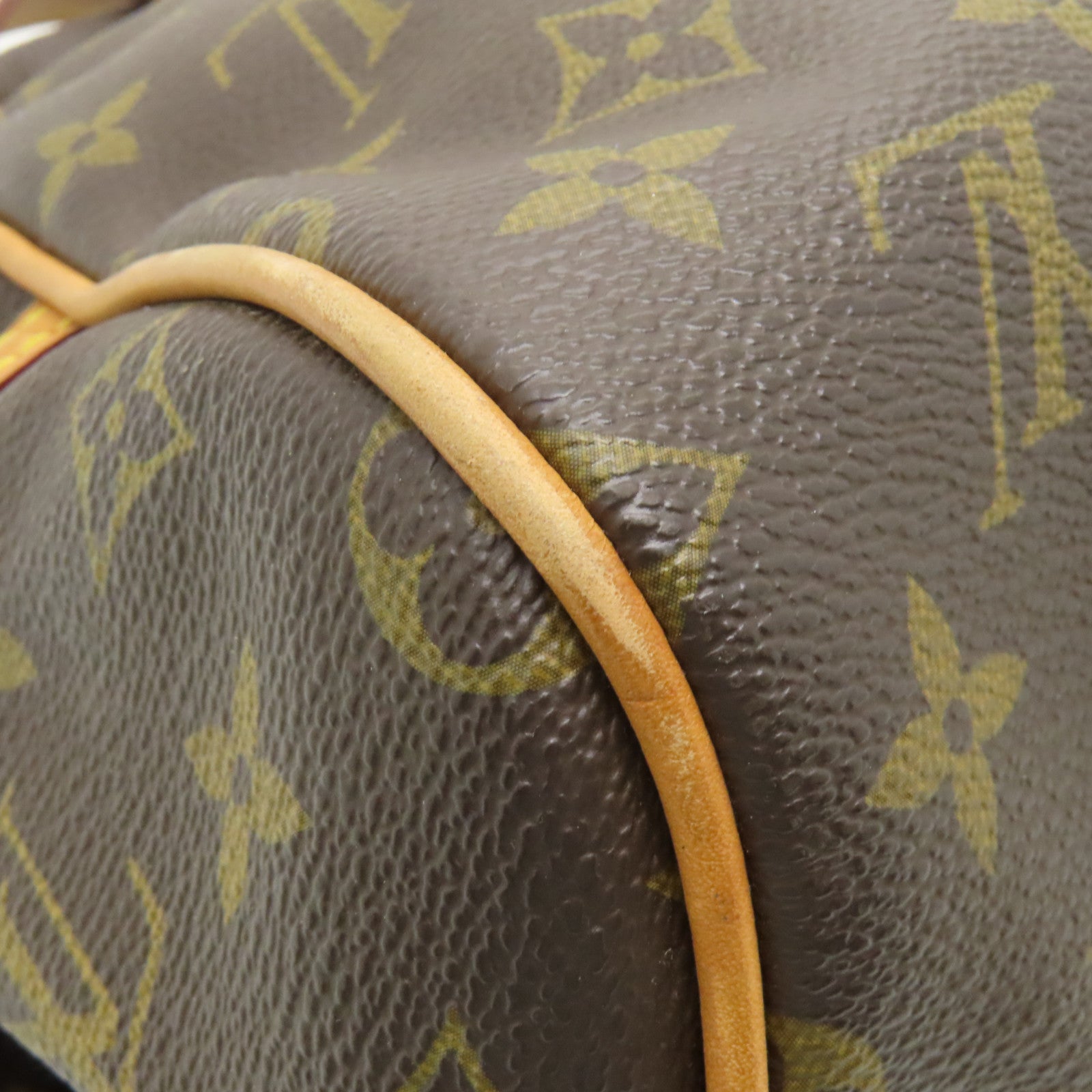 LOUIS VUITTON Monogram Montorgueil PM金扣肩背袋棕色