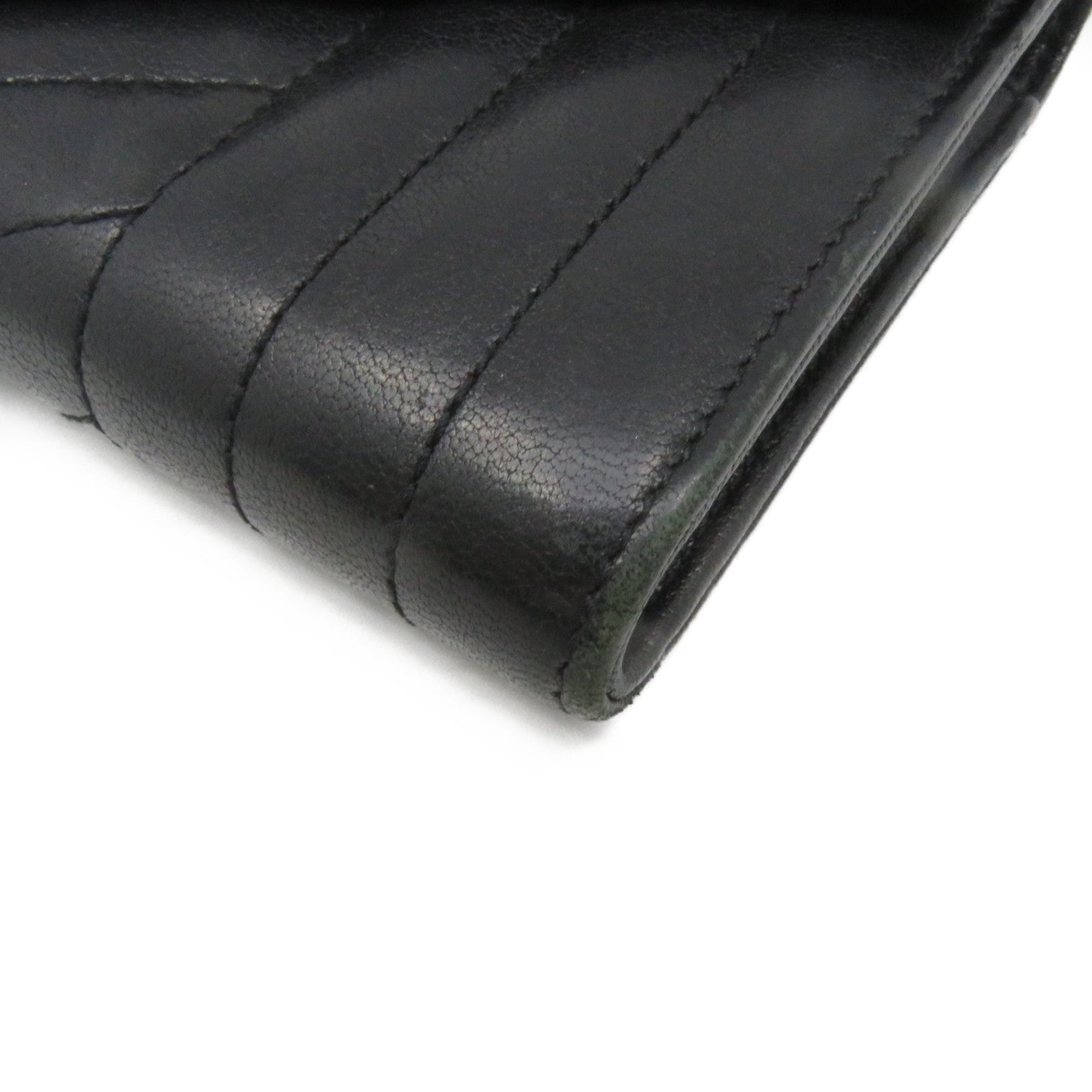 SAINT LAURENT 牛皮皮革Long Wallet長錢包黑色