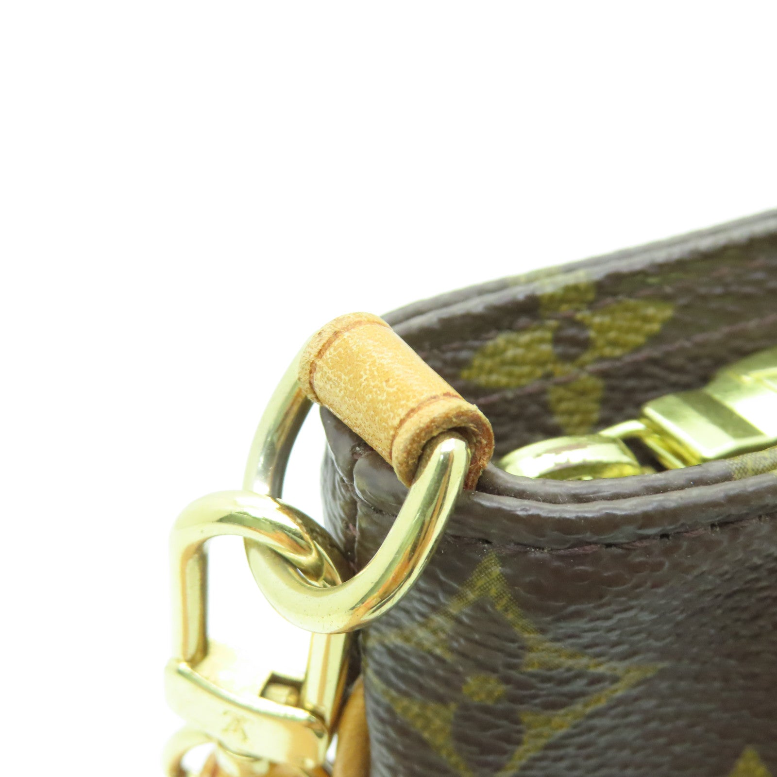 LOUIS VUITTON 【激減優惠】Monogram Partition Clutch Bag金扣手拿包啡色