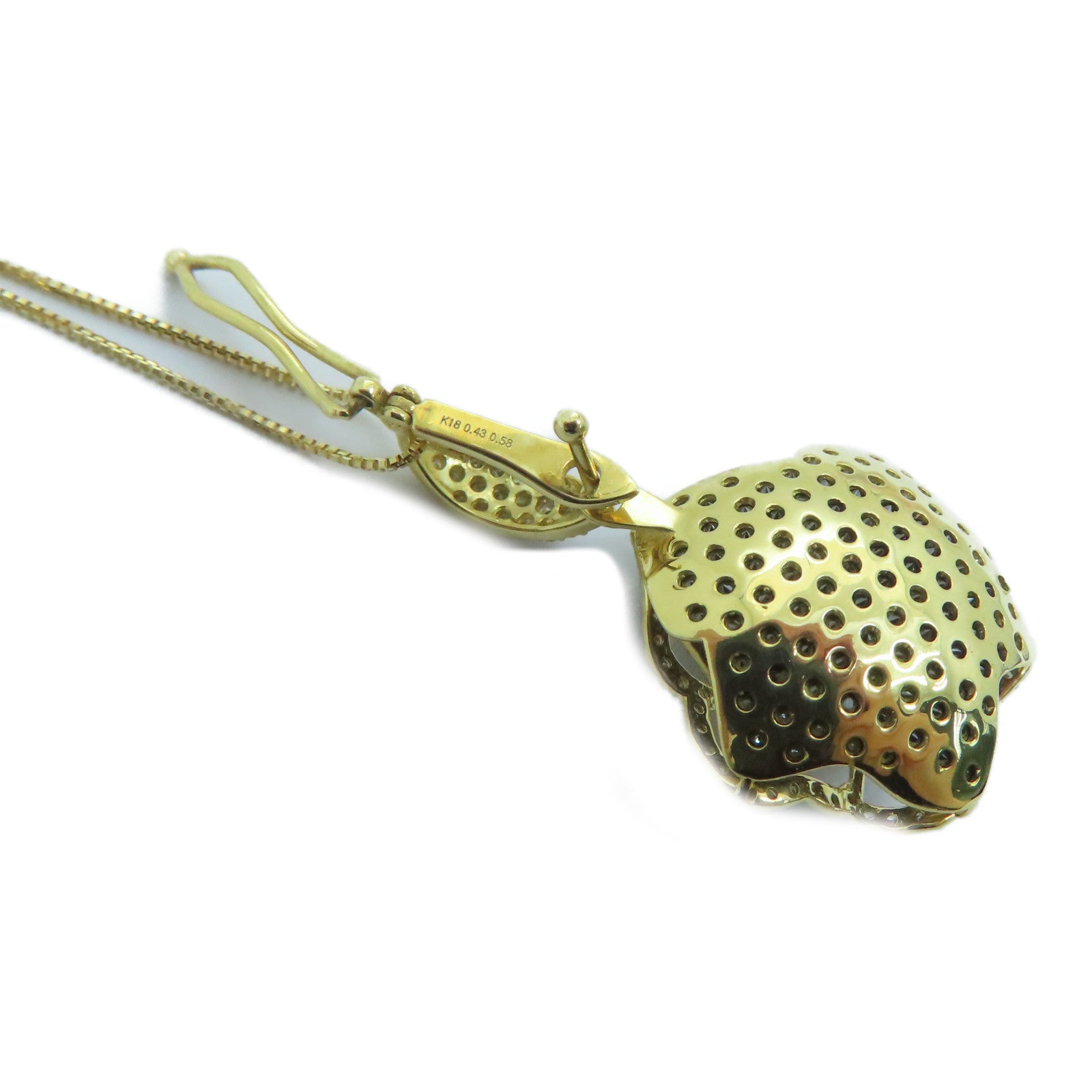 JEWELRY 18K黃金Diamond Necklace 1.01ct鑽石頸錬黃金