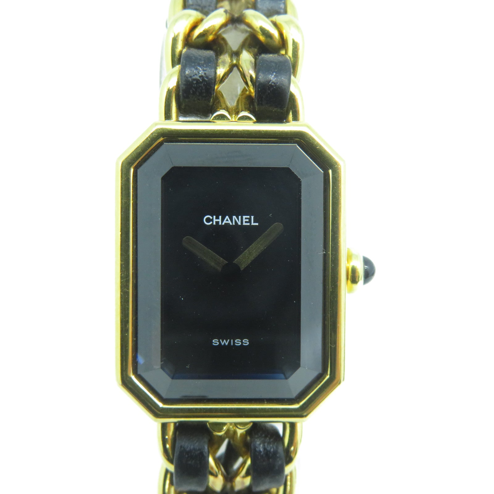 CHANEL Premiere M鍍金石英機芯手錶黑色