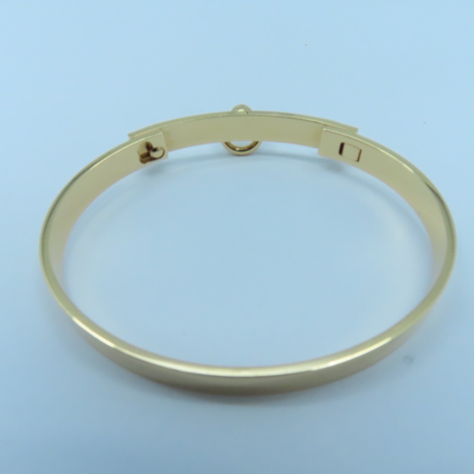HERMES 18K黄金Collier de Chieu 0.24ct钻石手镯