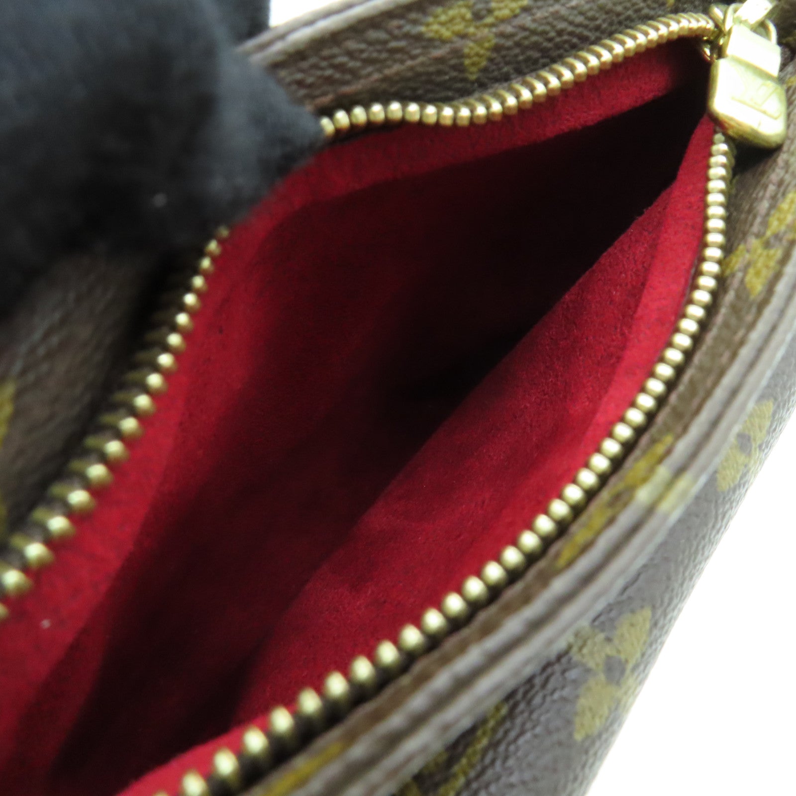 LOUIS VUITTON 【激減優惠】Monogram Partition Clutch Bag金扣手拿包啡色