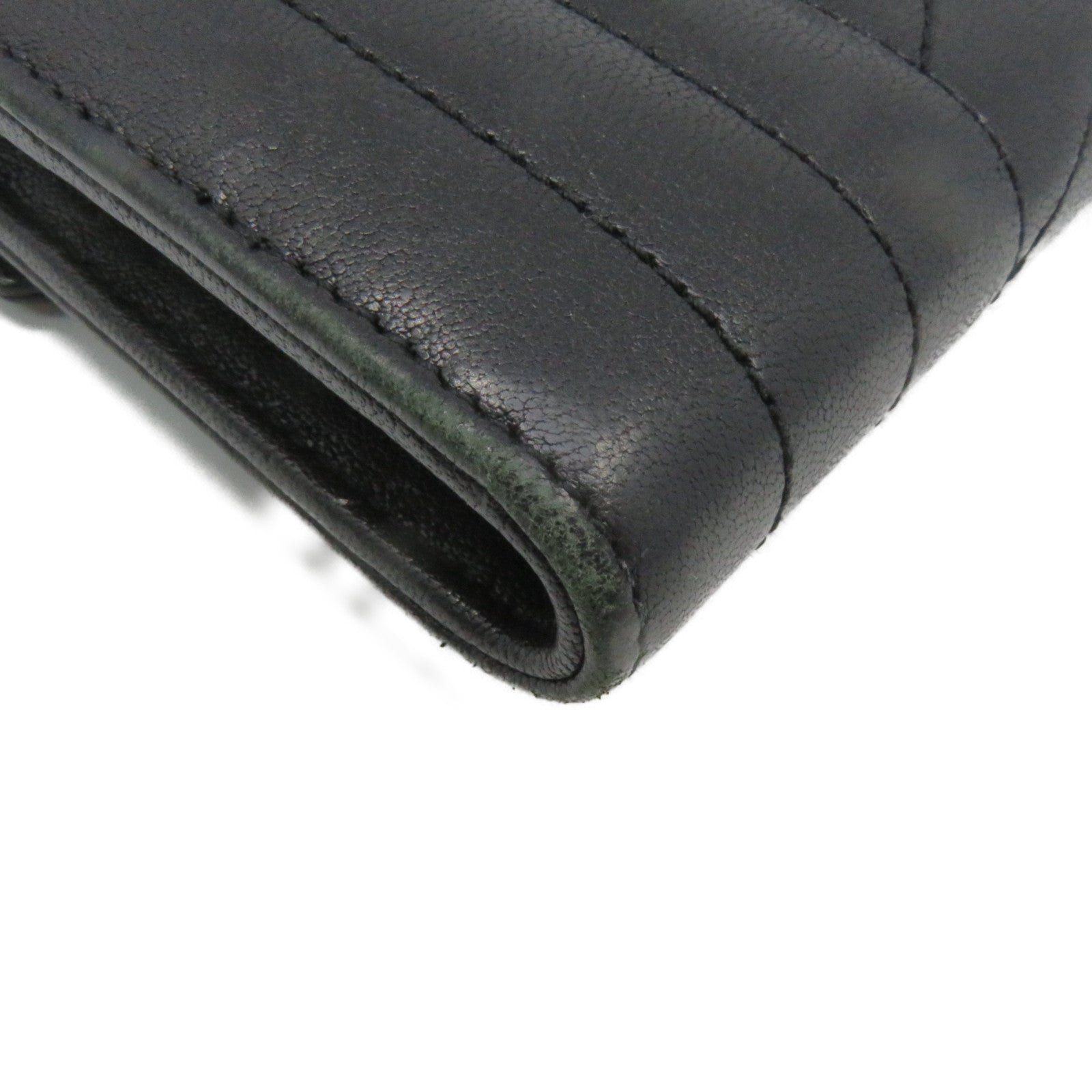SAINT LAURENT 牛皮皮革Long Wallet長錢包黑色