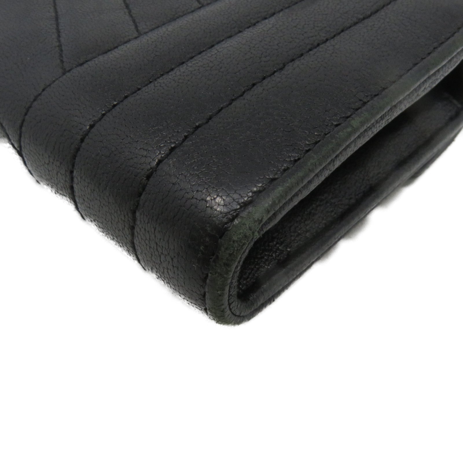 SAINT LAURENT 牛皮皮革Long Wallet長錢包黑色