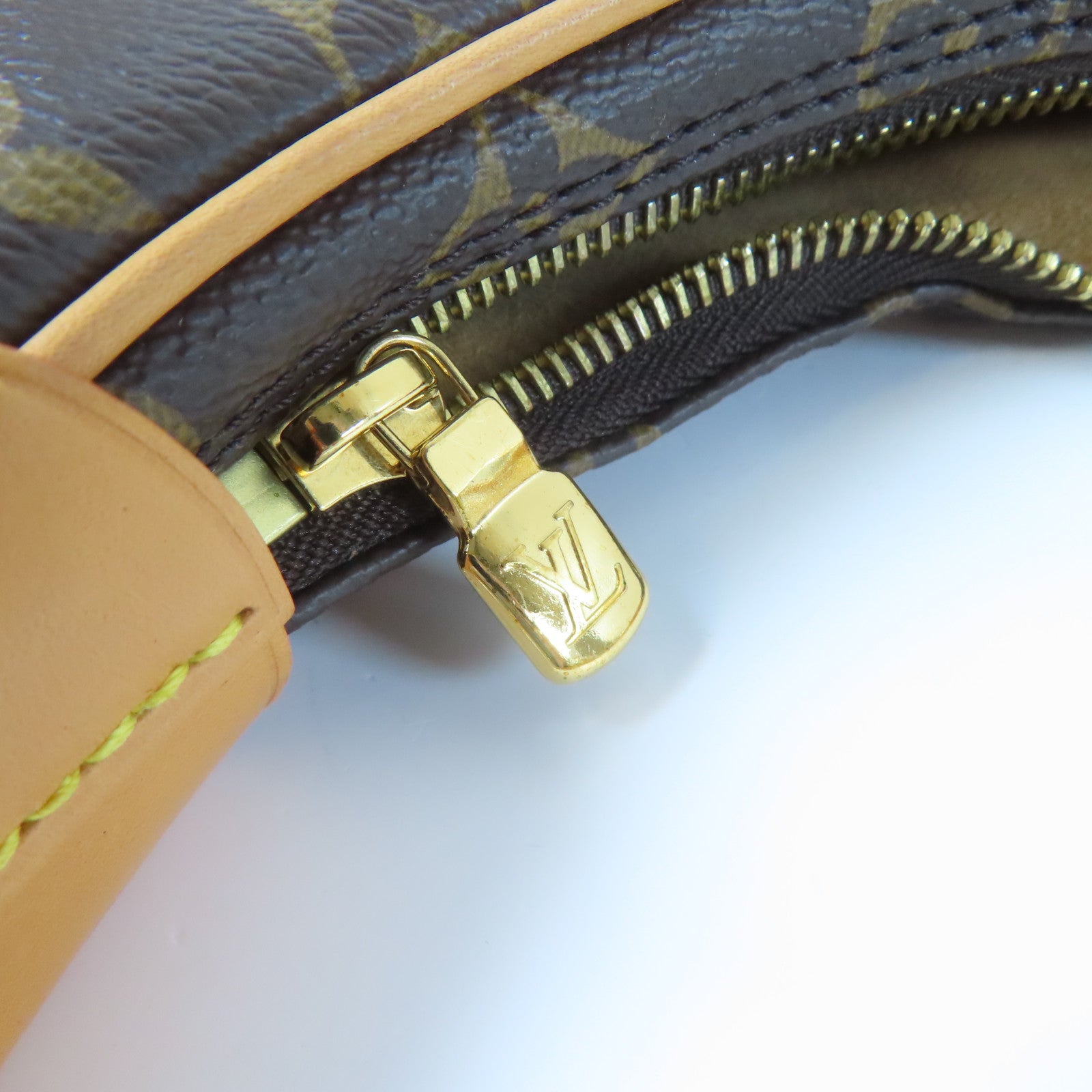 LOUIS VUITTON Monogram Loop金扣鏈帶肩背袋啡色