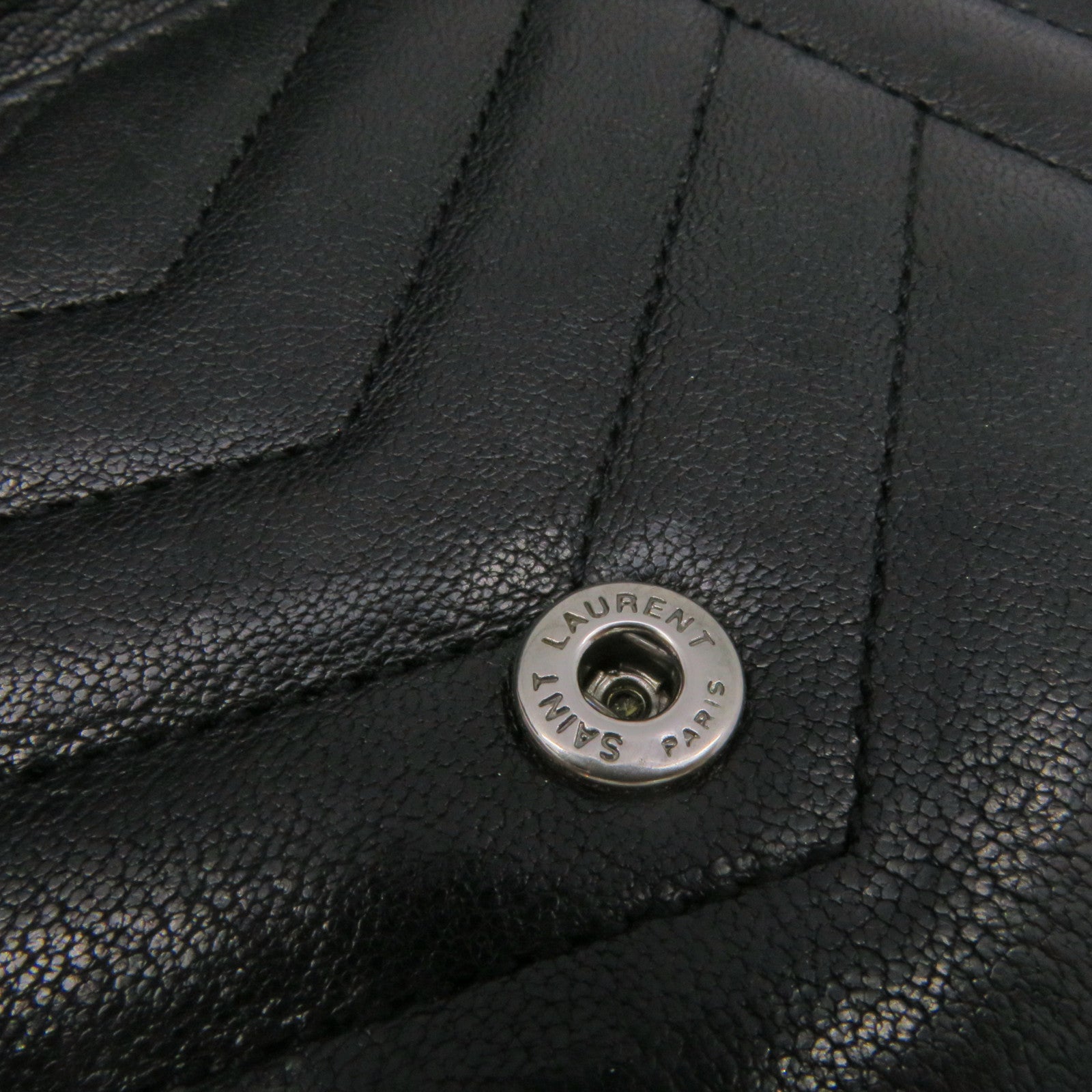 SAINT LAURENT 牛皮皮革Long Wallet長錢包黑色