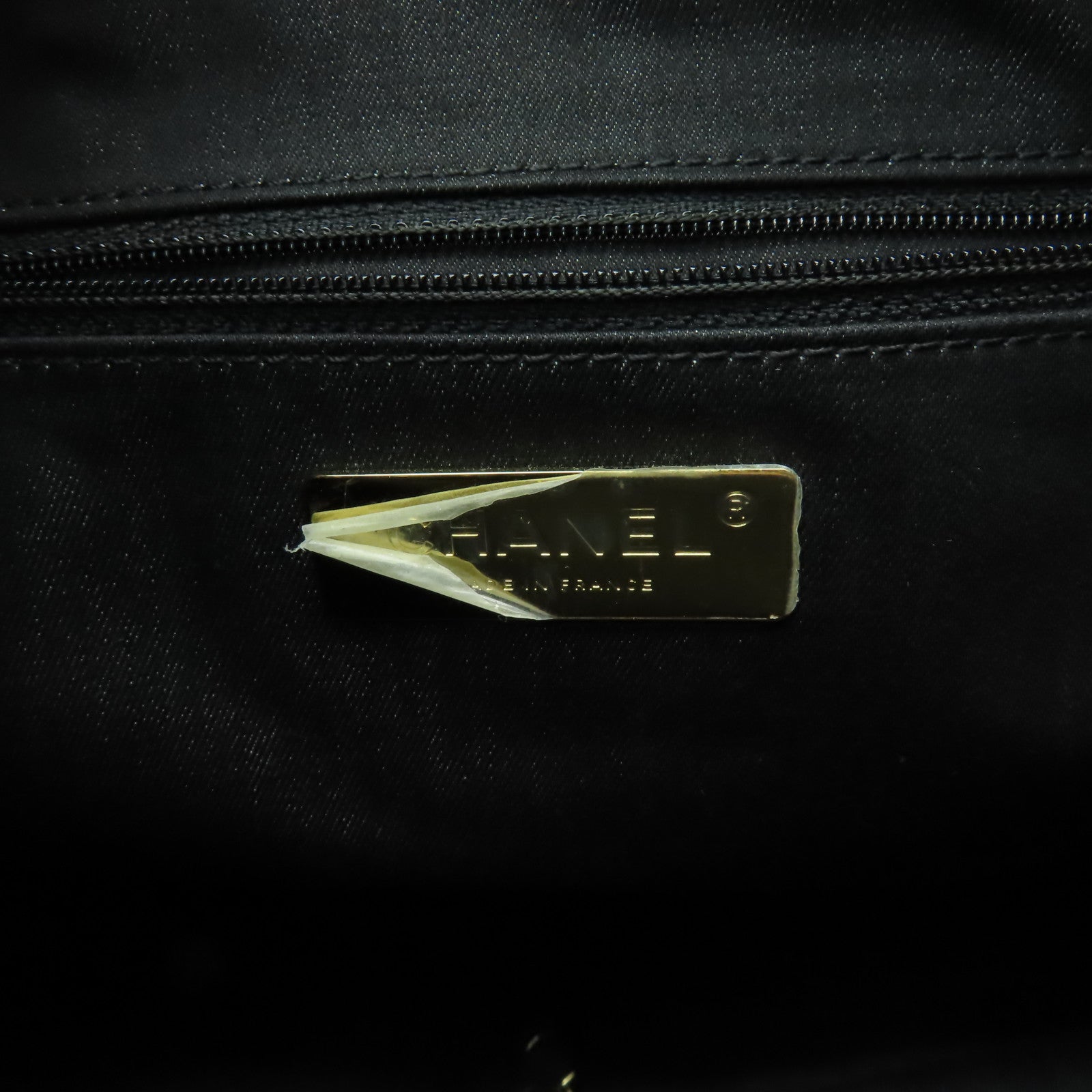 CHANEL 牛皮皮革Bucket金扣手挽肩背兩用袋黑色