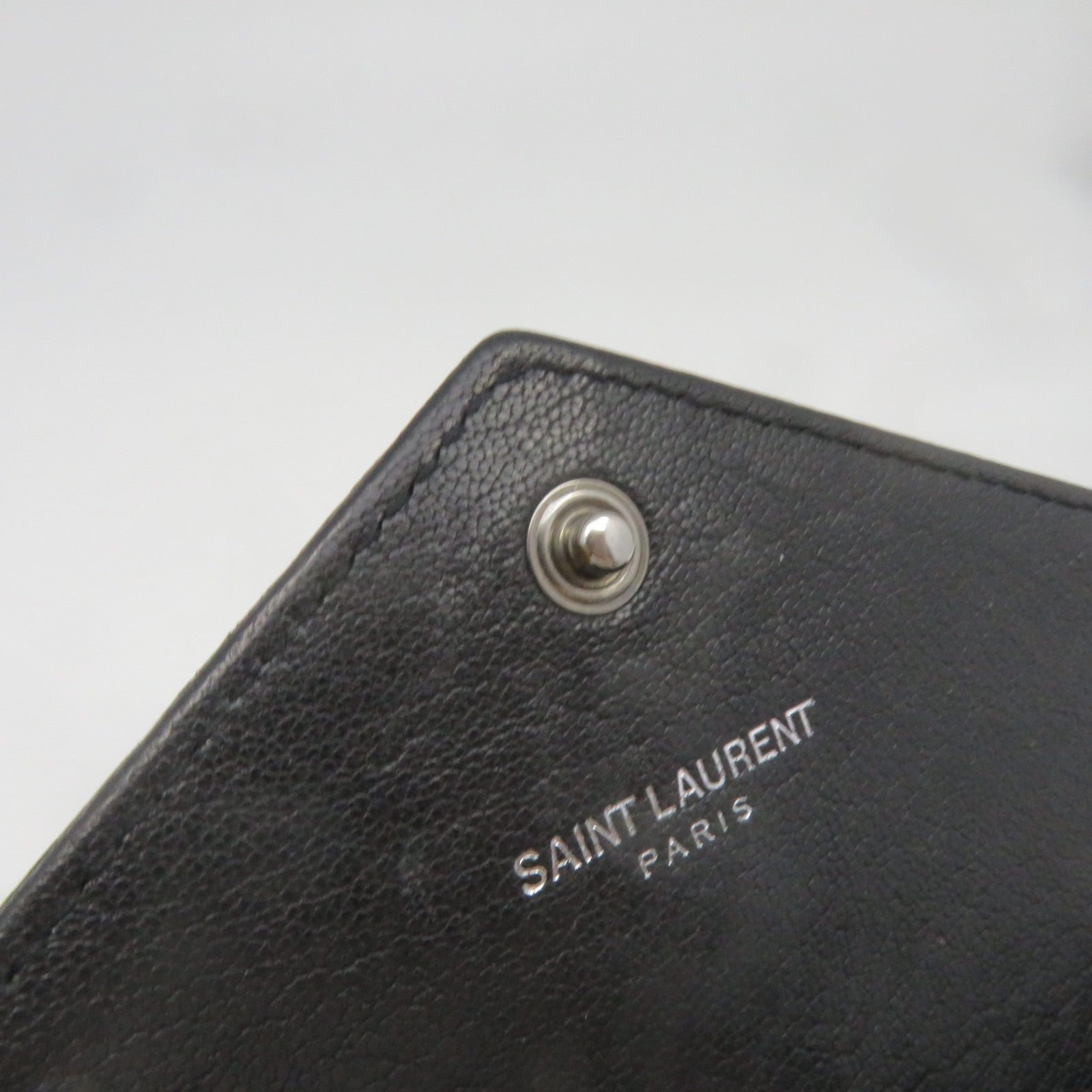 SAINT LAURENT 牛皮皮革Long Wallet長錢包黑色