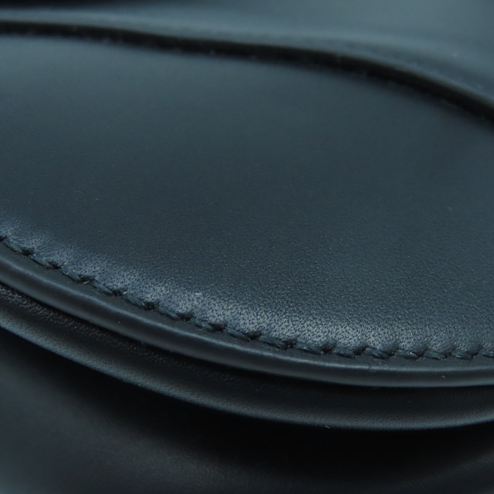 Dior 牛皮皮革Saddle bag金扣肩背袋黑色