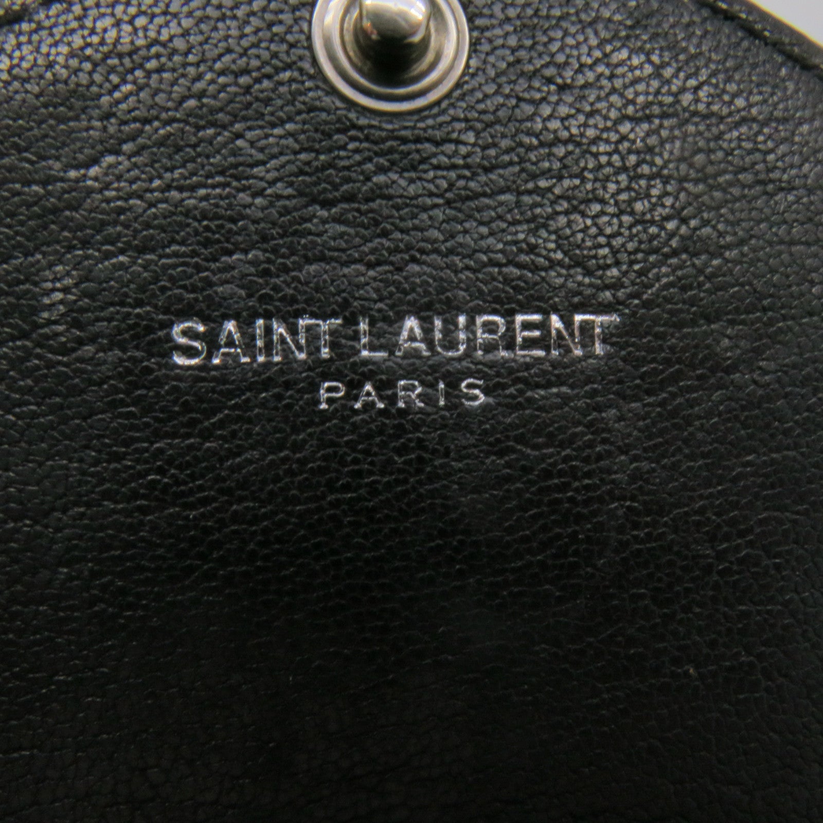 SAINT LAURENT 牛皮皮革Long Wallet長錢包黑色