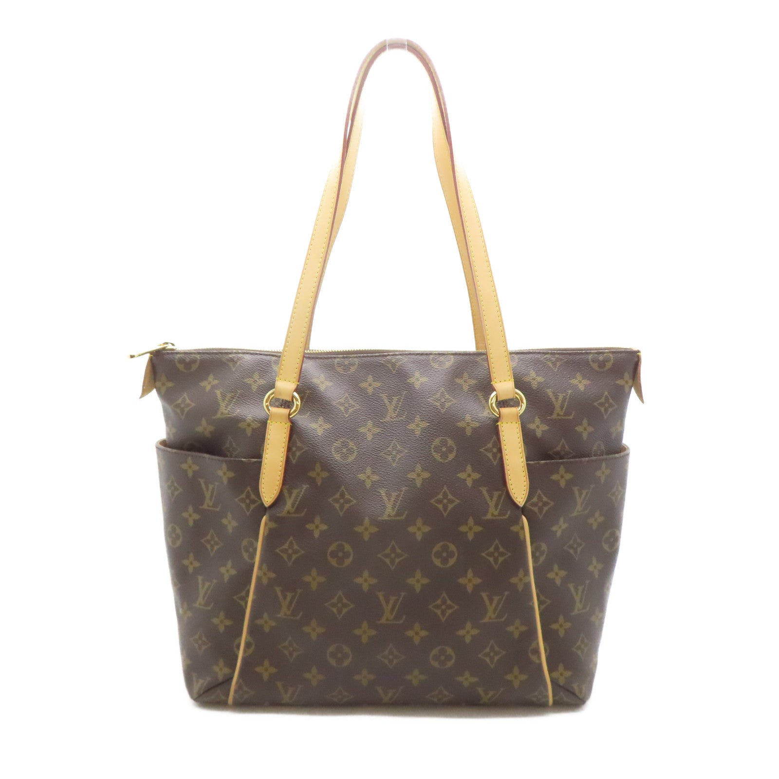 LOUIS VUITTON Monogram Totally MM金扣肩背袋啡色