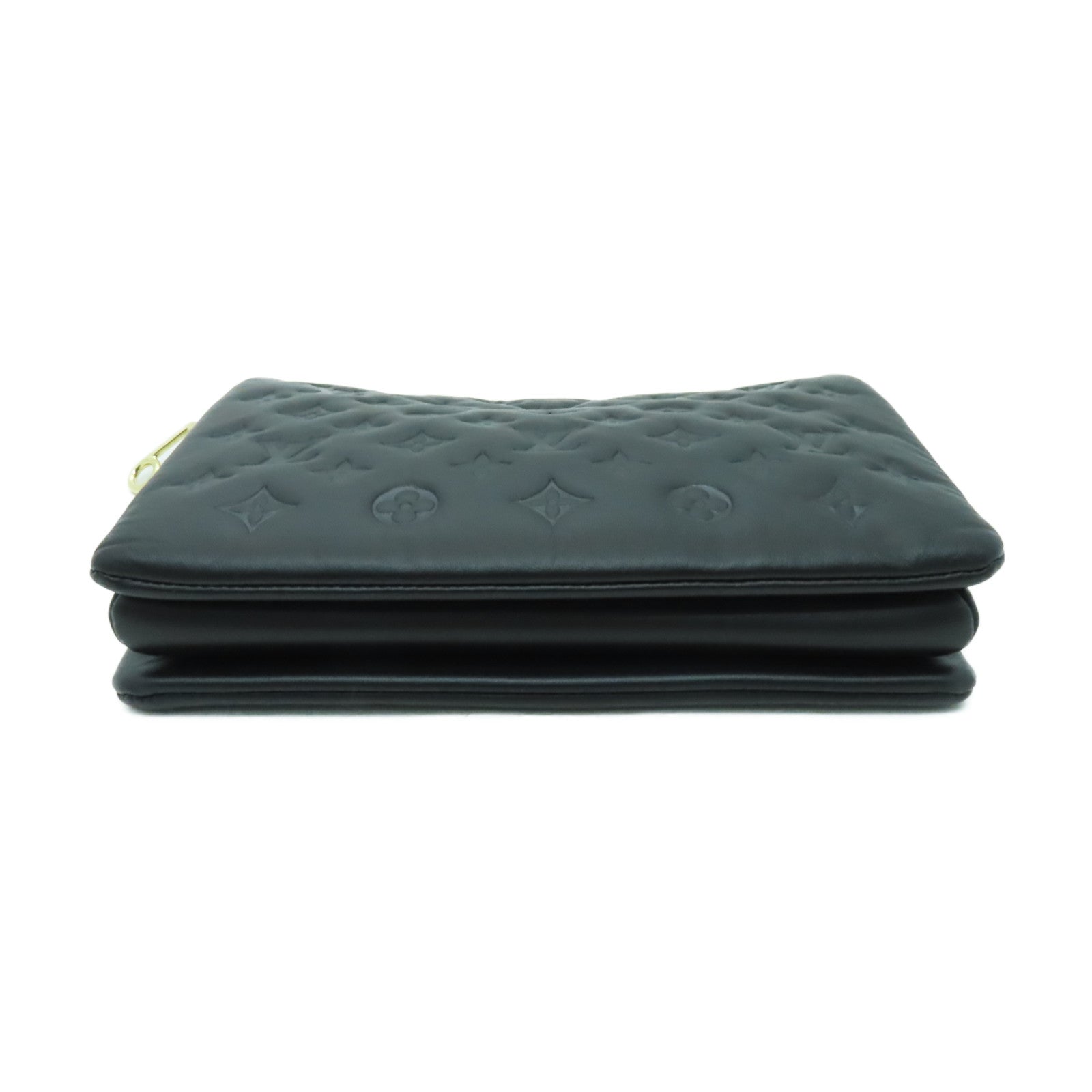 LOUIS VUITTON 【激減優惠】羊皮皮革Coussin PM金扣手挽肩背兩用袋黑色