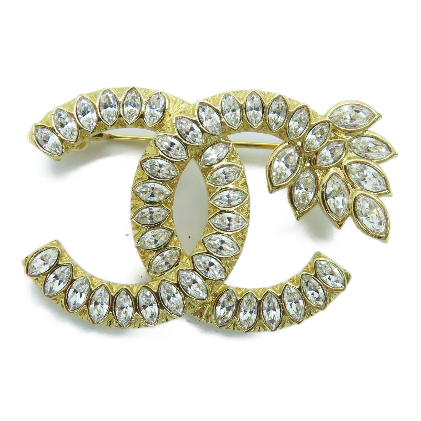 CHANEL 金屬Brooch金扣襟針金色