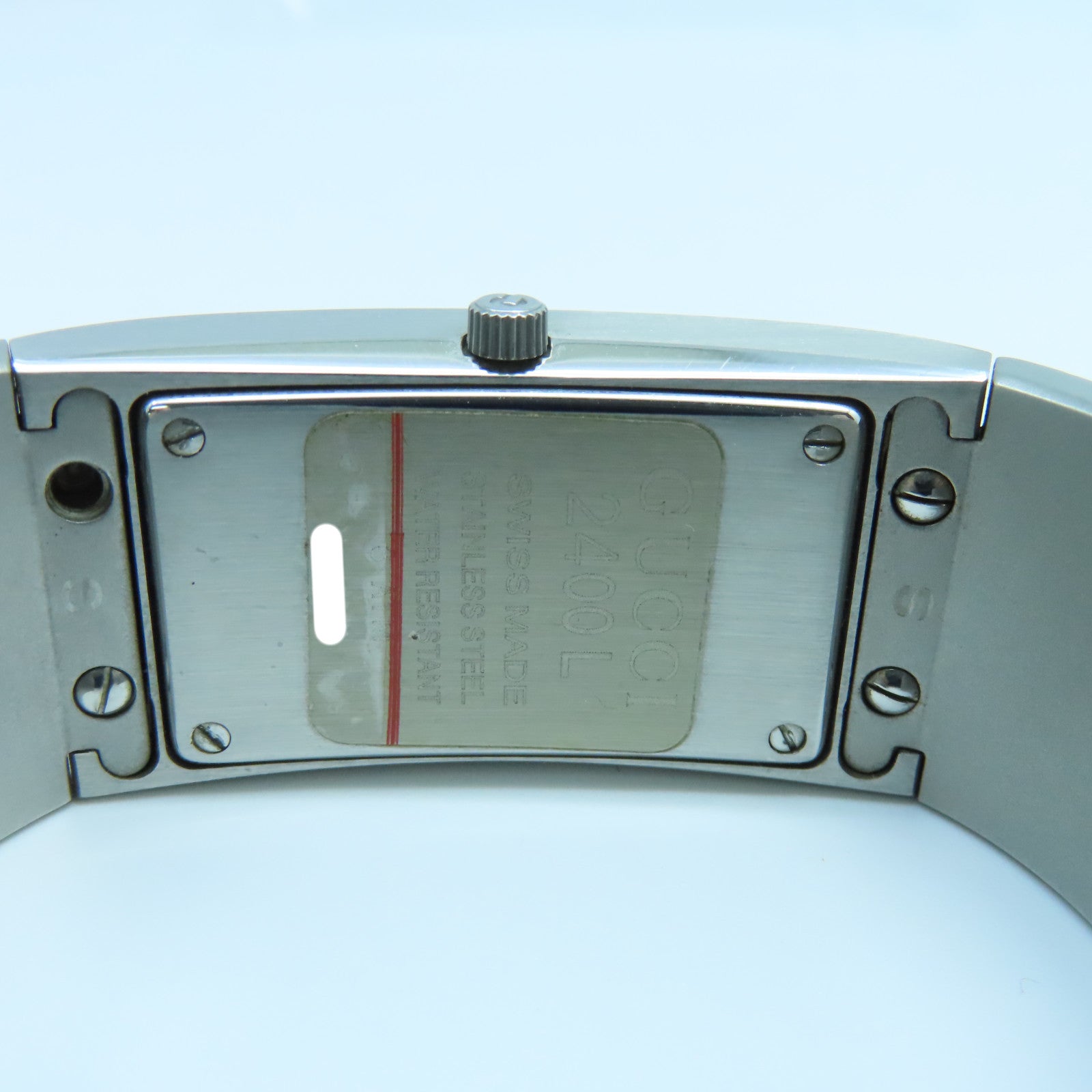 GUCCI 【激減優惠】Bangle Watch不鏽鋼手錶石英機芯黑色