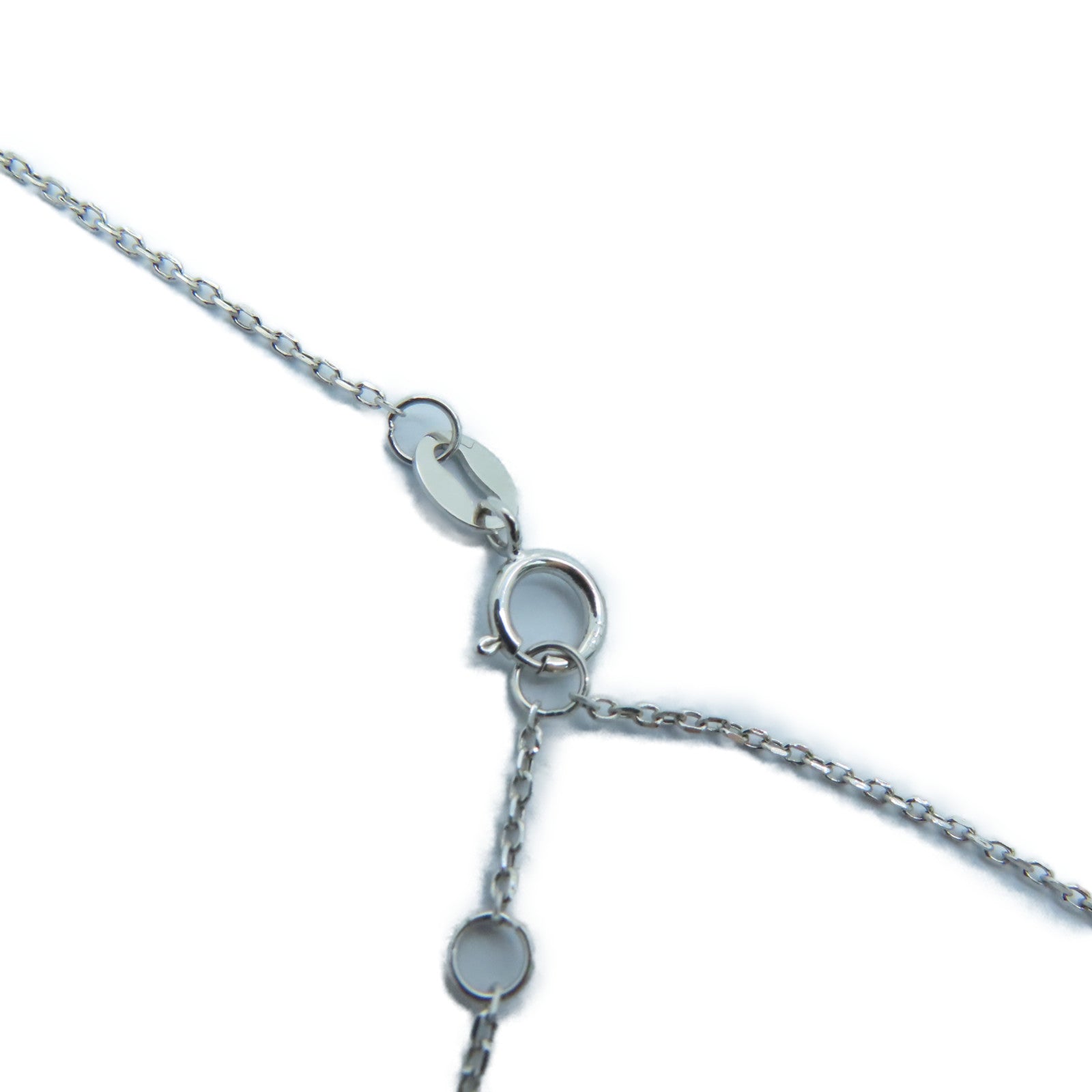 JEWELRY 18K白金Sapphire Necklace藍寶石頸錬0.38/0.05ct