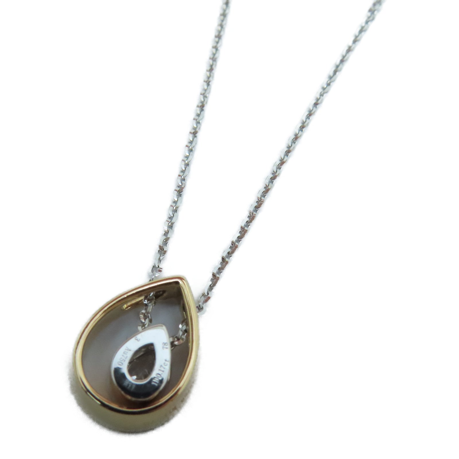 JEWELRY 18K白金/玫瑰金Diamond Necklace钻石项链