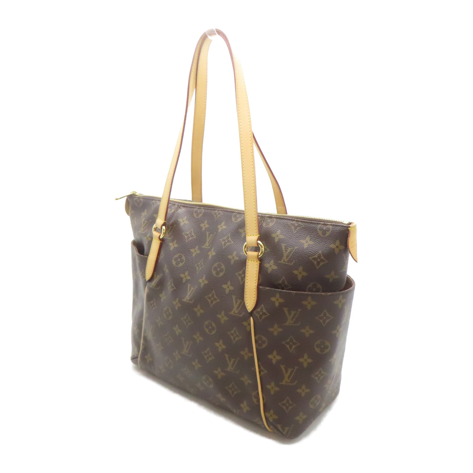 LOUIS VUITTON Monogram Totally MM金扣肩背袋啡色