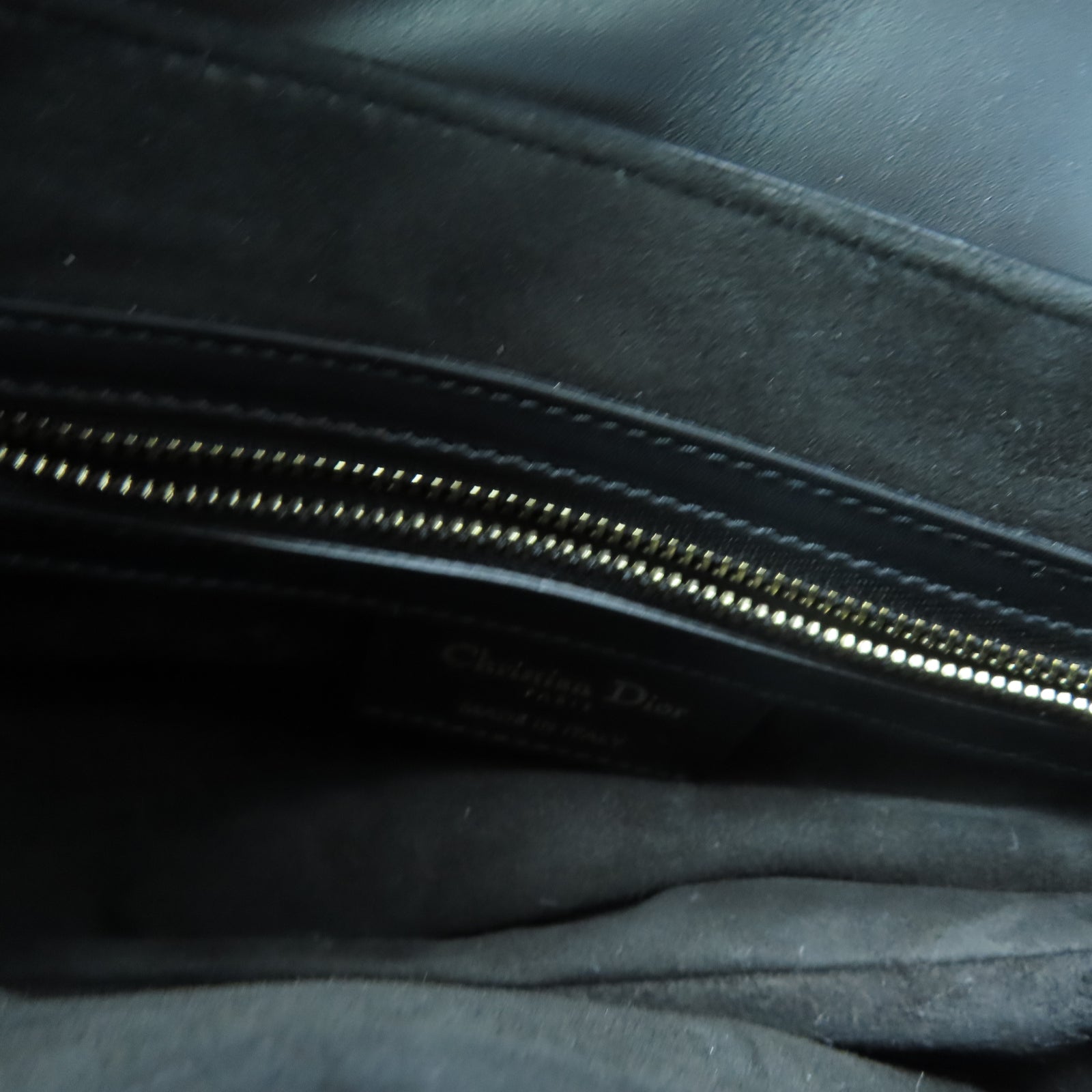 Dior 牛皮皮革Saddle bag金扣肩背袋黑色