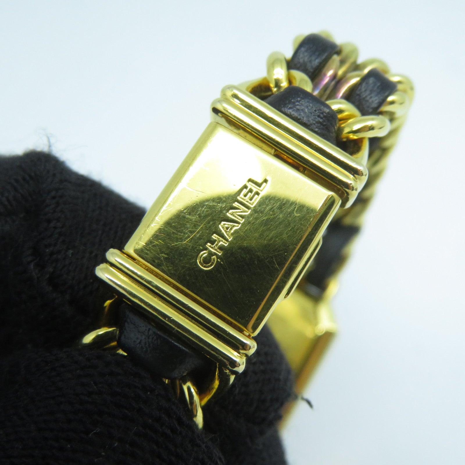 CHANEL Premiere M鍍金石英機芯手錶黑色